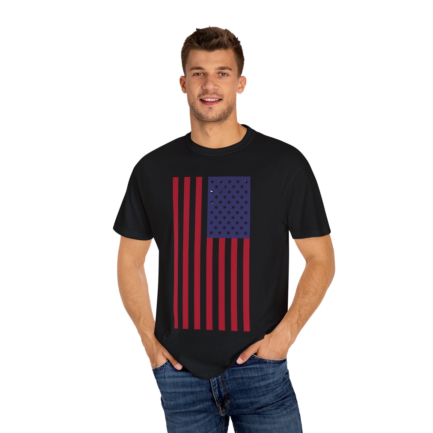 Patriotic Unisex Garment-Dyed T-Shirt