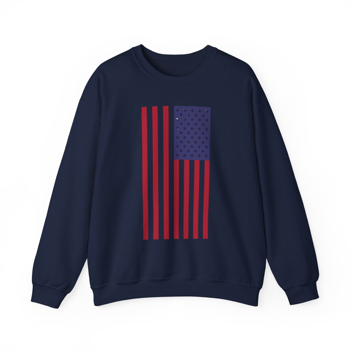 Patriotic USA Flag Crewneck Sweatshirt