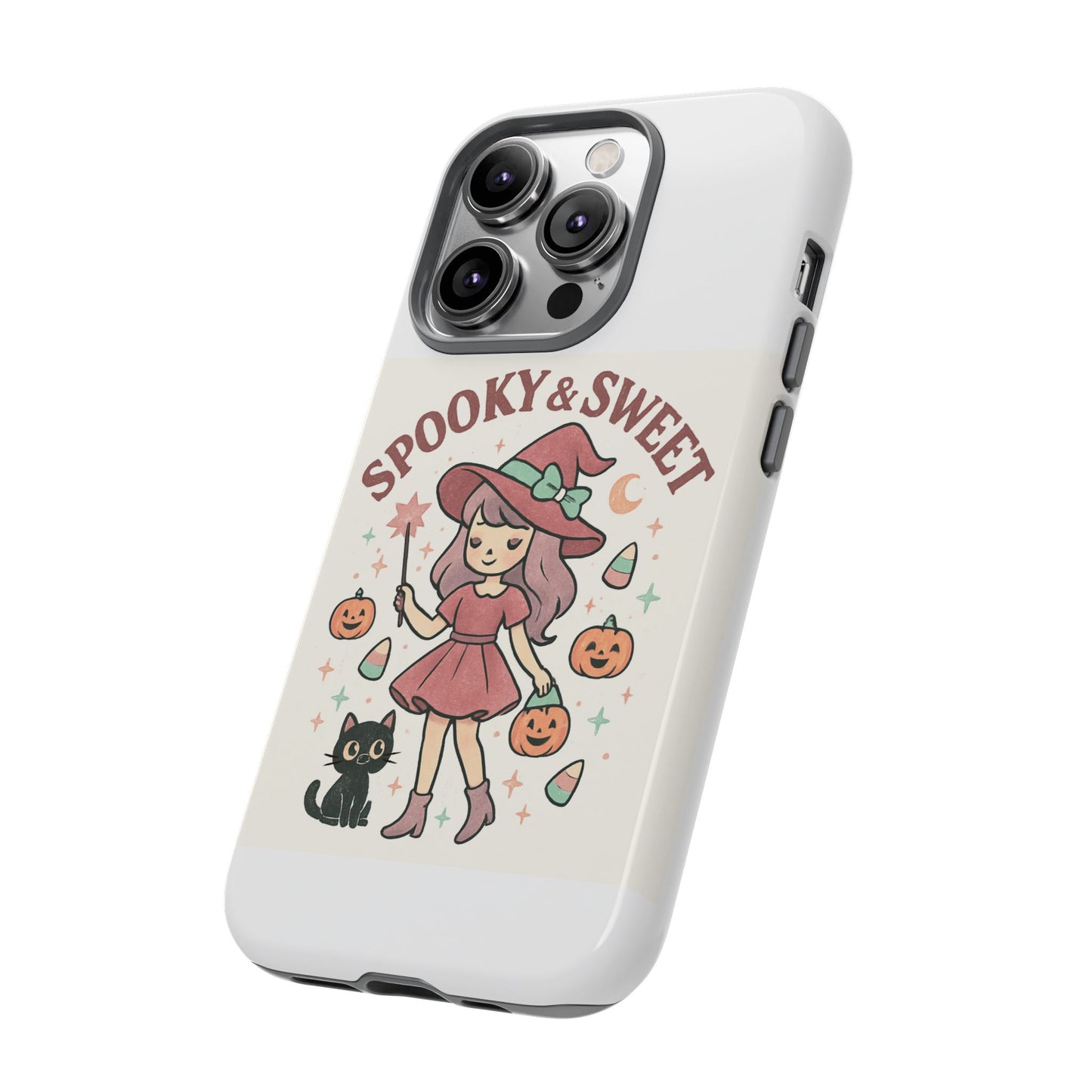 Cute Halloween Phone Case - Spooky & Sweet Design, Fall Accessories, Witchy Decor, Gifts for Her, Cute Phone Cover