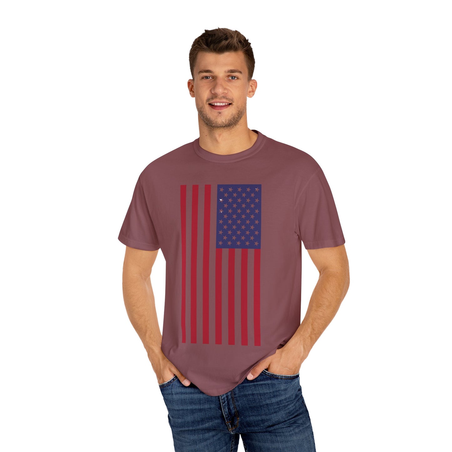 Patriotic Unisex Garment-Dyed T-Shirt
