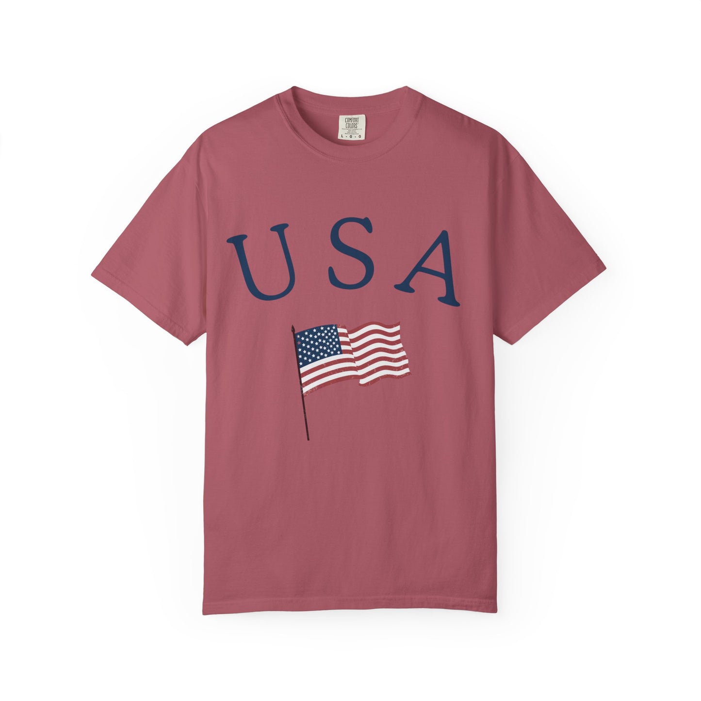 USA Flag Unisex Garment-Dyed T-Shirt