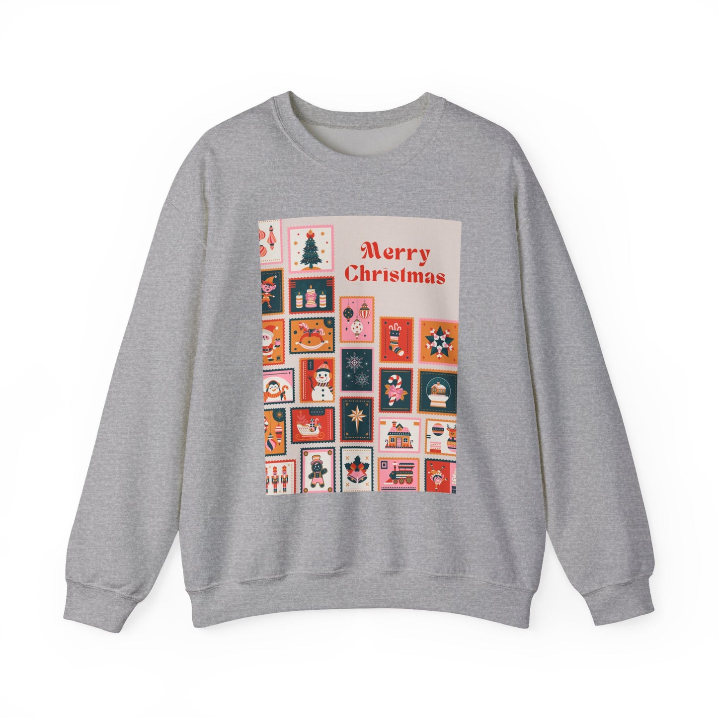 Merry Christmas Crewneck Sweatshirt, Festive Sweatshirt, Holiday Gift, Unisex Christmas Apparel, Cozy Winter Wear, Seasonal Fashion