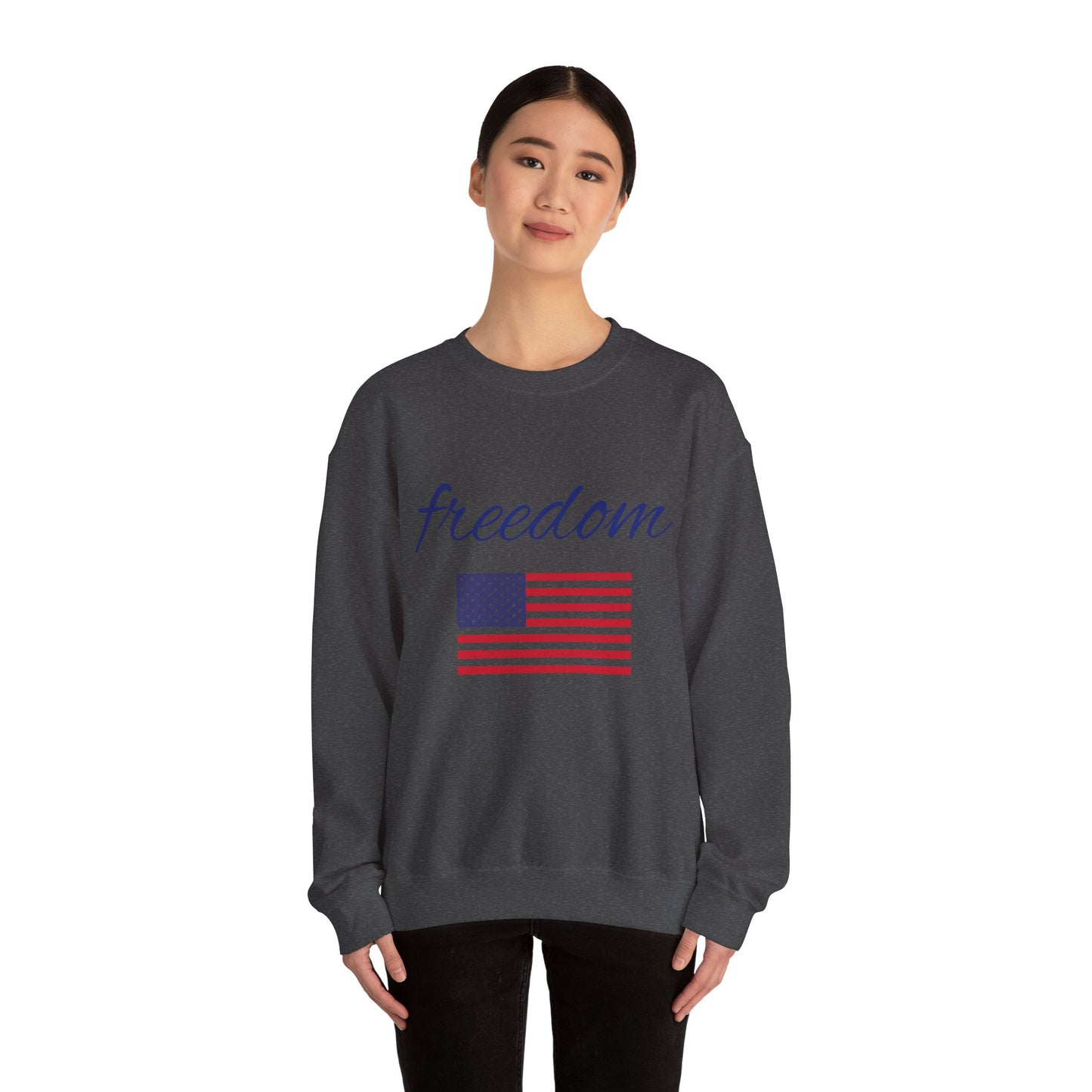 Freedom USA Flag Crewneck Sweatshirt