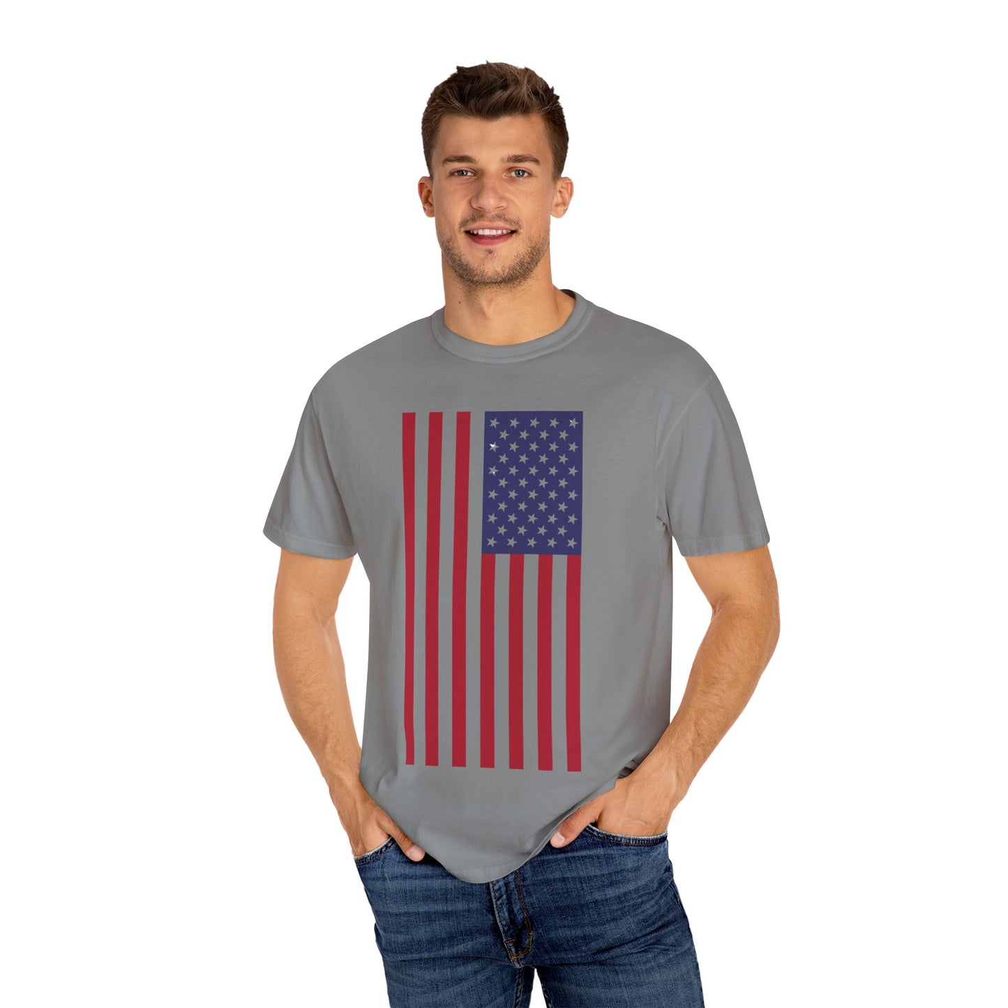 Patriotic Unisex Garment-Dyed T-Shirt