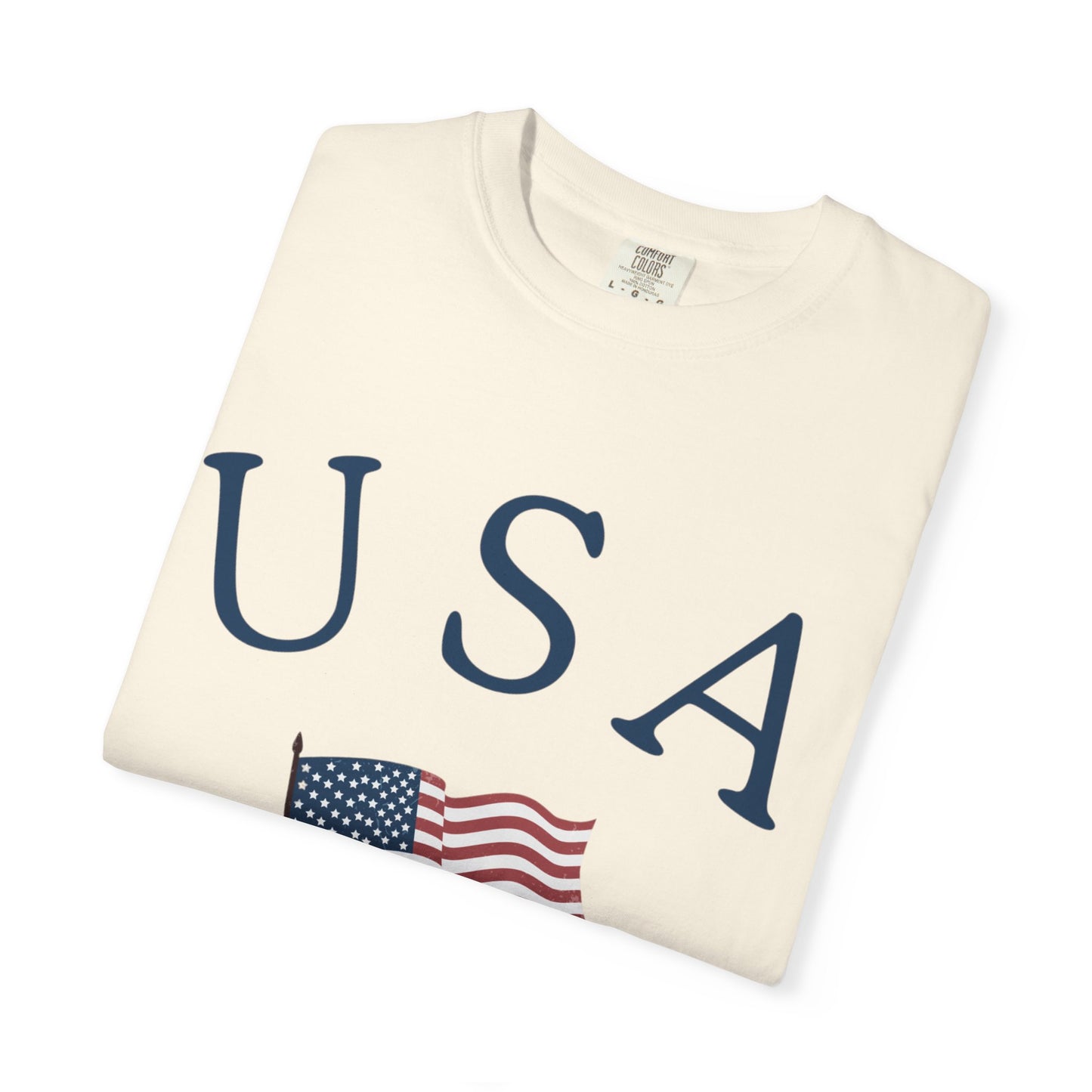 USA Flag Unisex Garment-Dyed T-Shirt