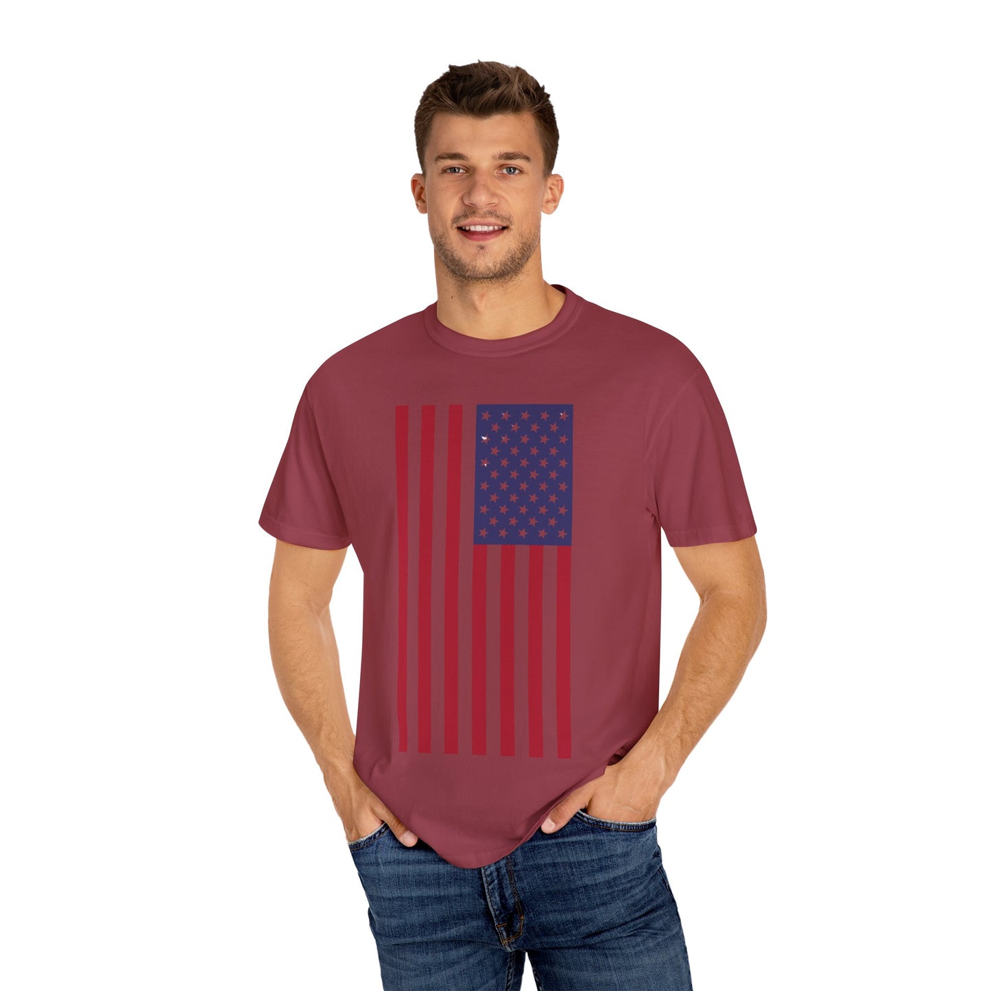 Patriotic Unisex Garment-Dyed T-Shirt