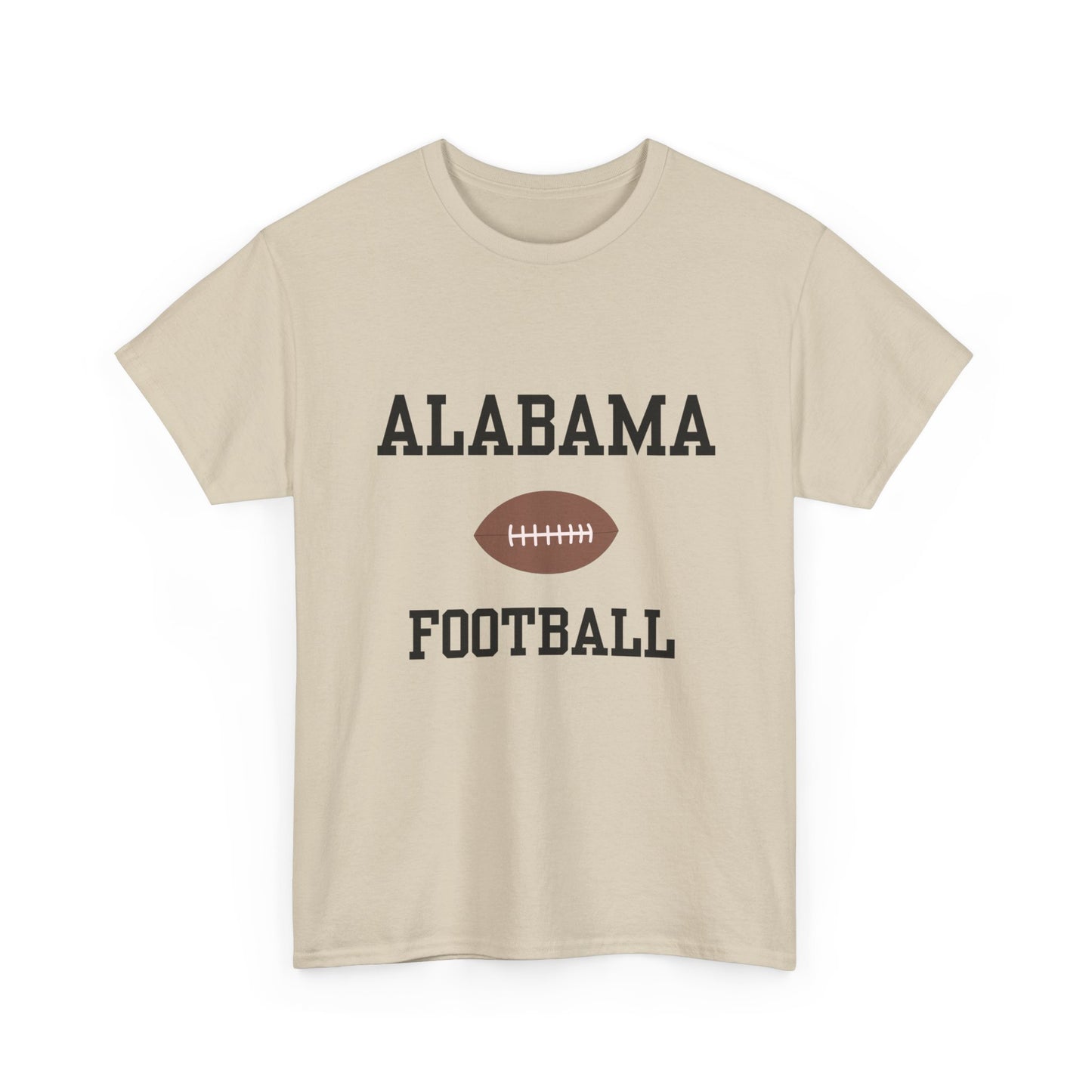 Alabama Football Unisex Heavy Cotton Tee | Casual Sportswear, Game Day, Tailgate Shirt, Gift for Fans, College Football Apparel