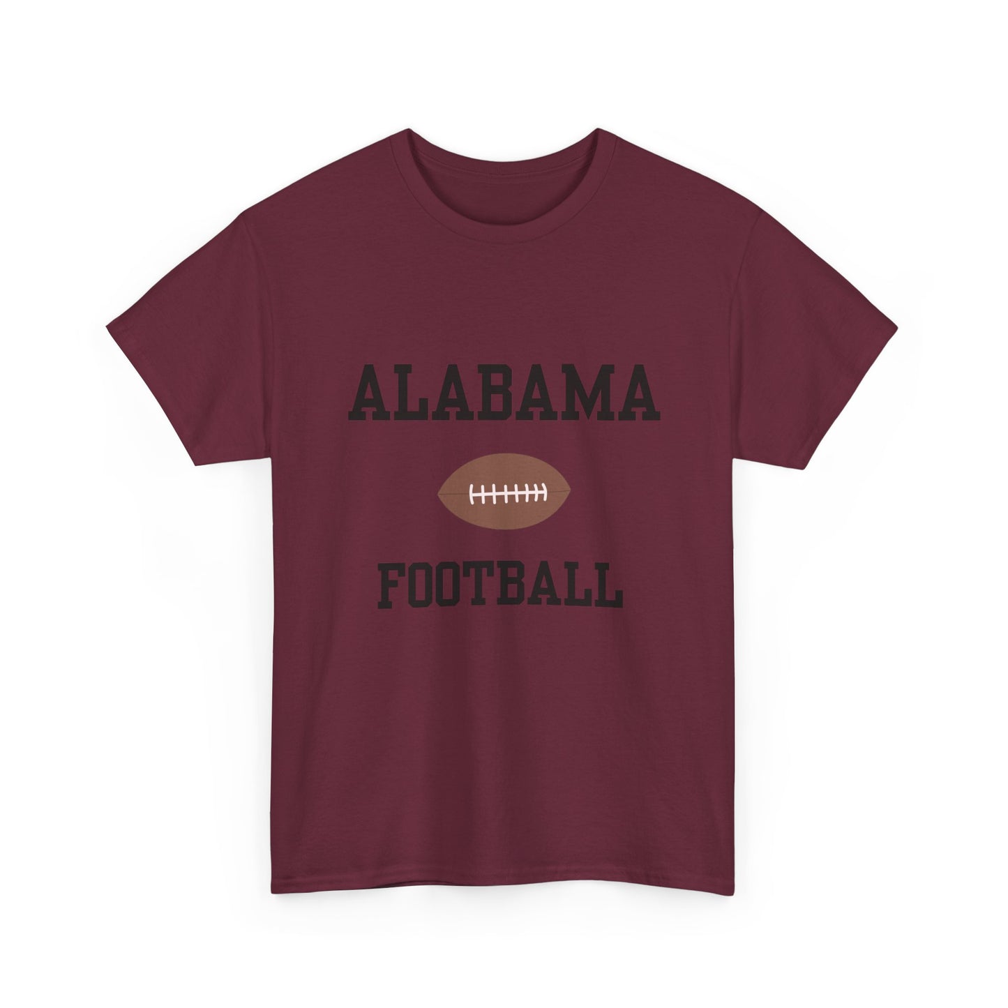Alabama Football Unisex Heavy Cotton Tee | Casual Sportswear, Game Day, Tailgate Shirt, Gift for Fans, College Football Apparel