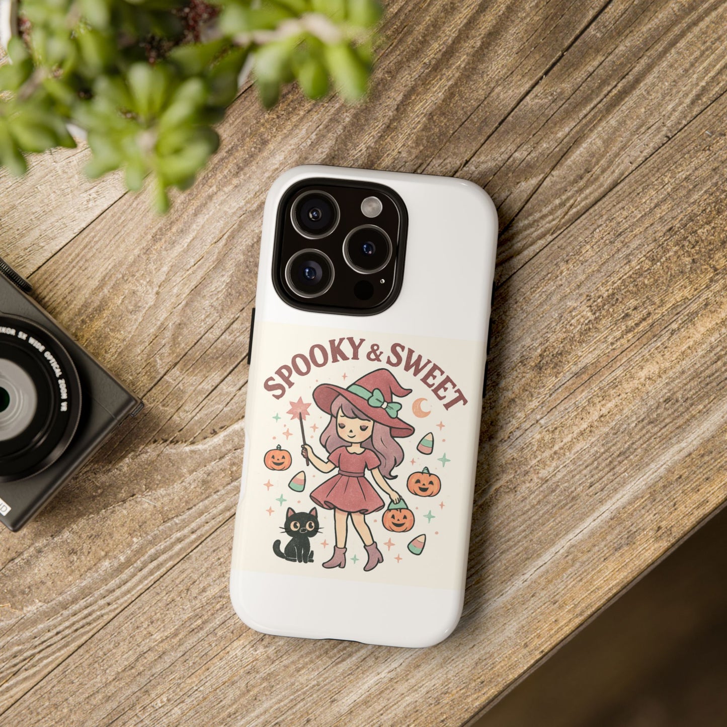 Cute Halloween Phone Case - Spooky & Sweet Design, Fall Accessories, Witchy Decor, Gifts for Her, Cute Phone Cover