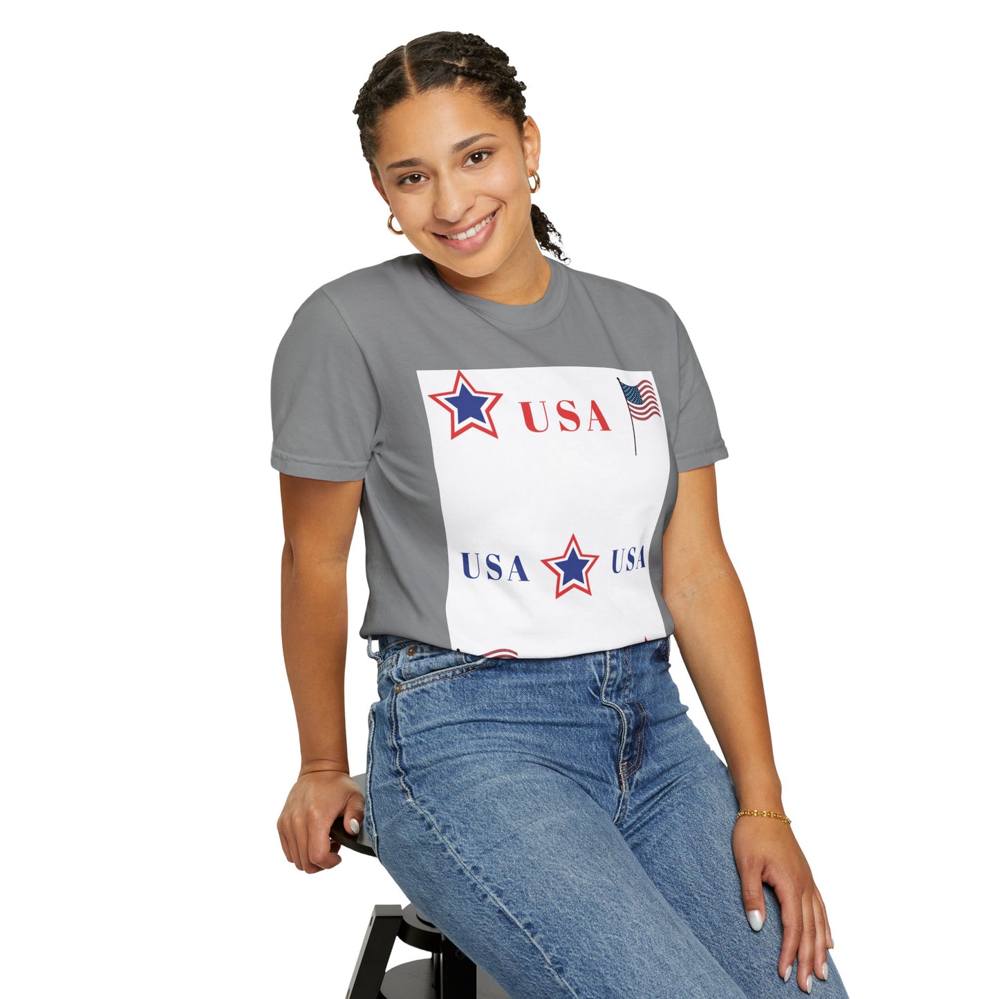 Patriotic USA Graphic T-Shirt