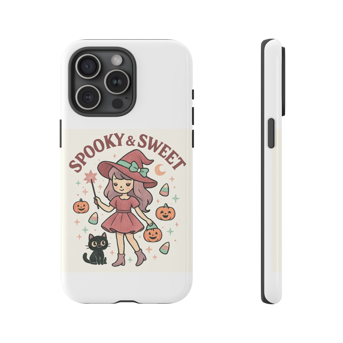 Cute Halloween Phone Case - Spooky & Sweet Design, Fall Accessories, Witchy Decor, Gifts for Her, Cute Phone Cover
