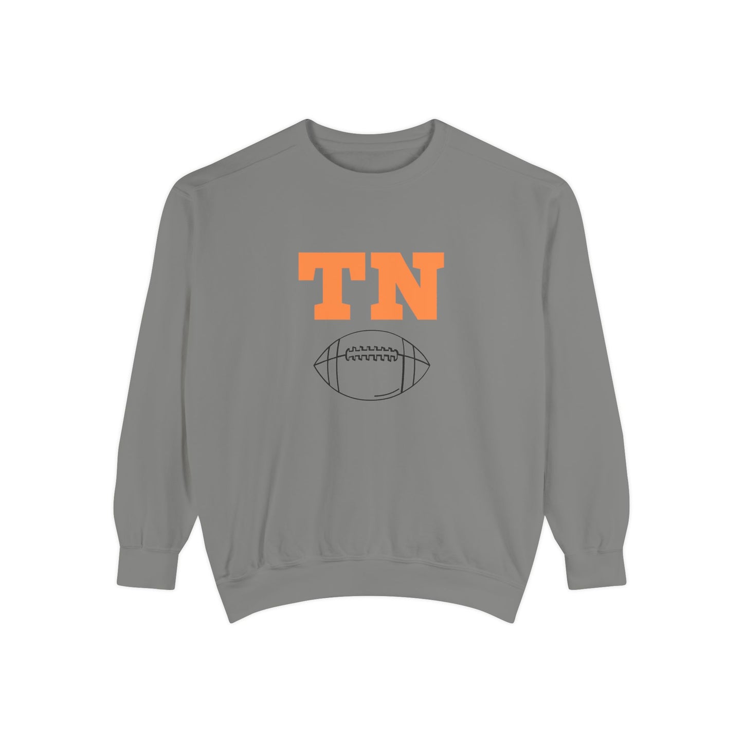 Tennessee Football Sweatshirt, Unisex Crewneck, Garment-Dyed Pullover, Game Day Apparel, Fall Fashion, Casual Wear, Sports Gift