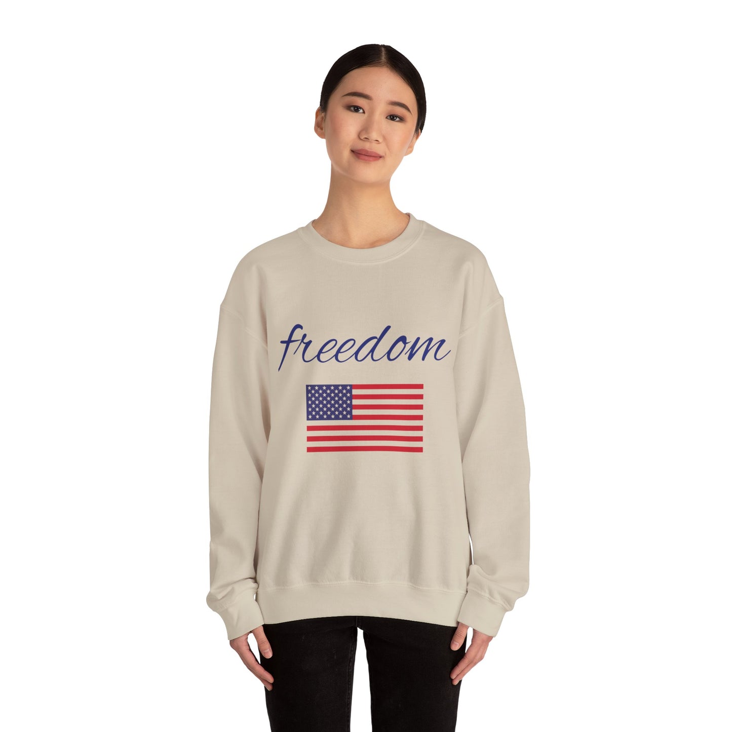 Freedom USA Flag Crewneck Sweatshirt