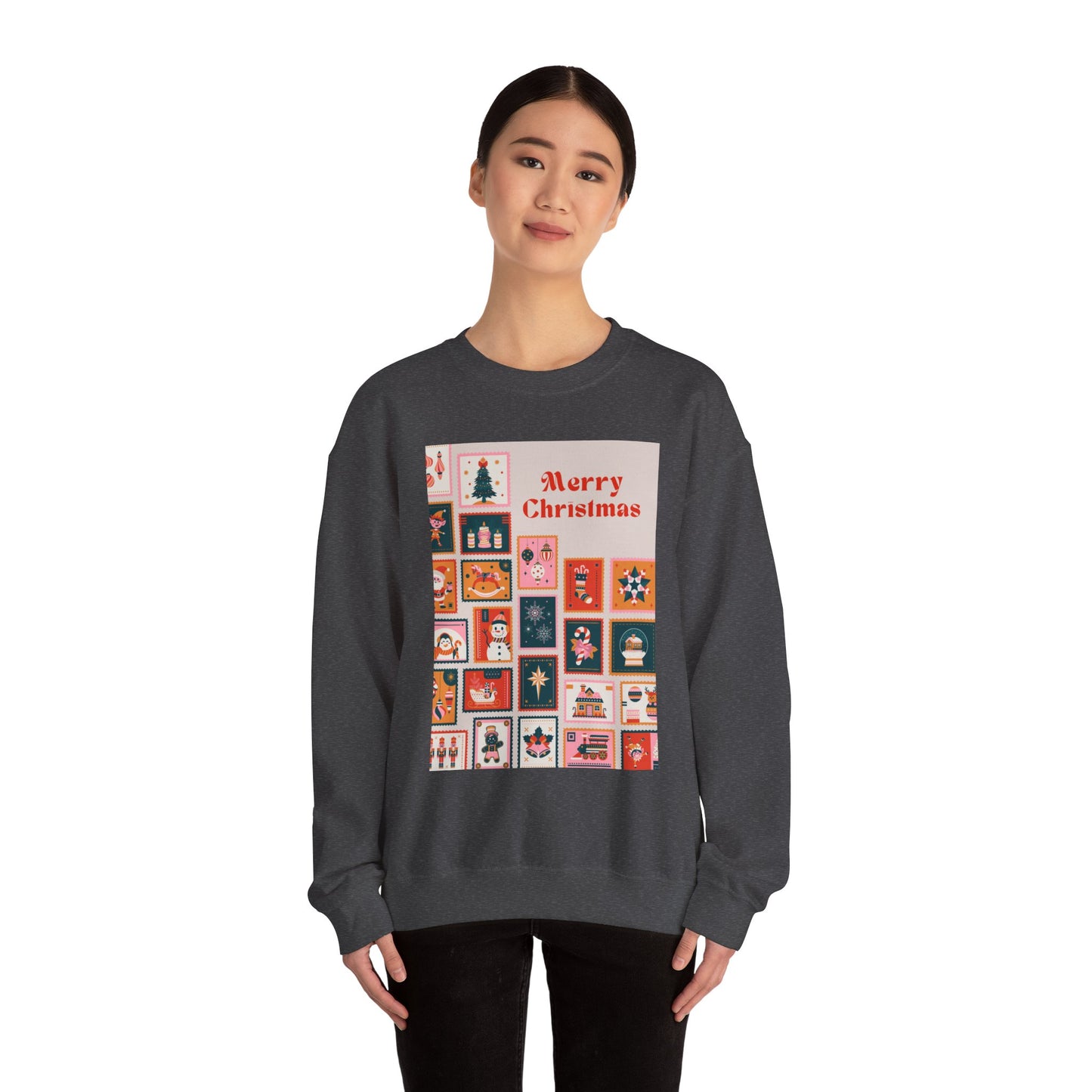 Merry Christmas Crewneck Sweatshirt, Festive Sweatshirt, Holiday Gift, Unisex Christmas Apparel, Cozy Winter Wear, Seasonal Fashion