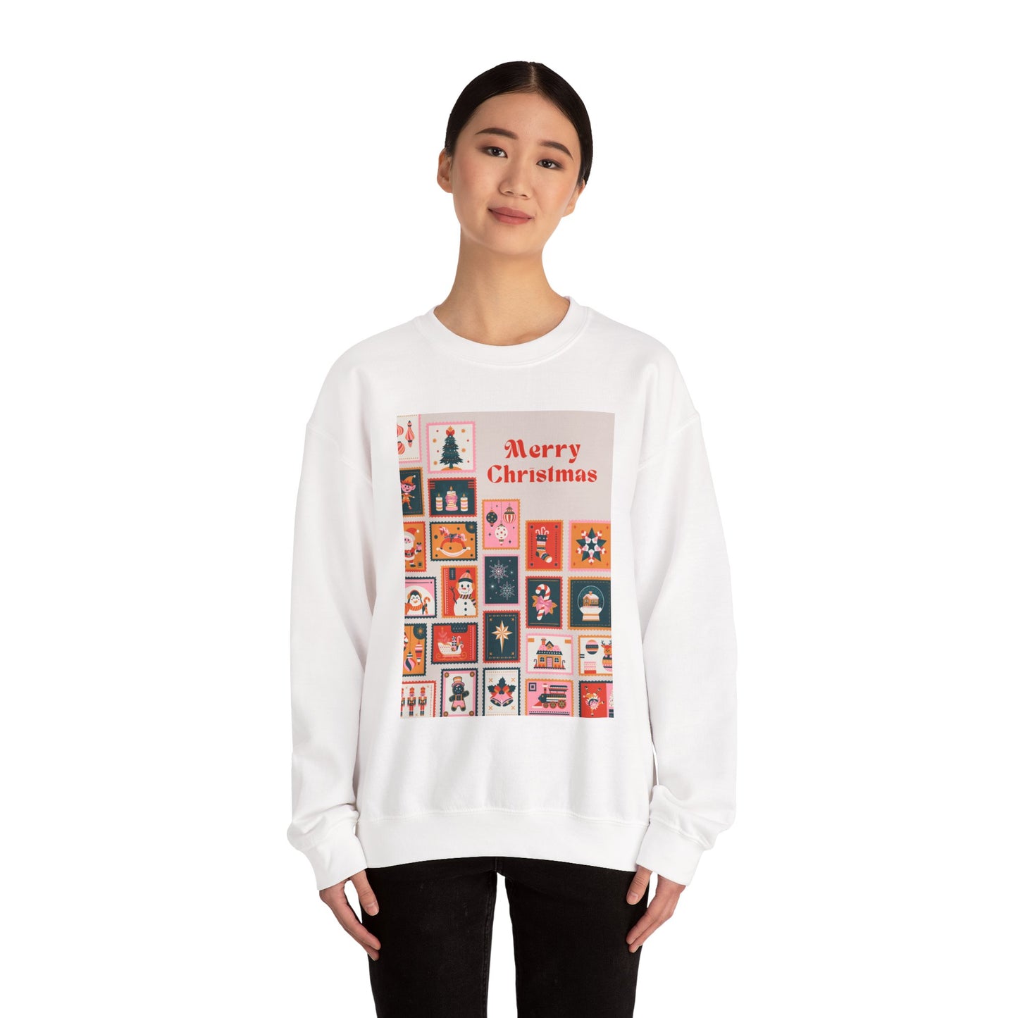 Merry Christmas Crewneck Sweatshirt, Festive Sweatshirt, Holiday Gift, Unisex Christmas Apparel, Cozy Winter Wear, Seasonal Fashion