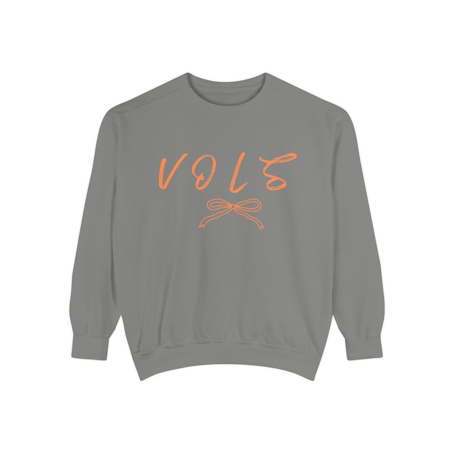 Vols Garment-Dyed Sweatshirt, Cozy Sweatshirt for College Students, Casual Gift for Volunteers, Trendy Everyday Wear, Fall Fashion