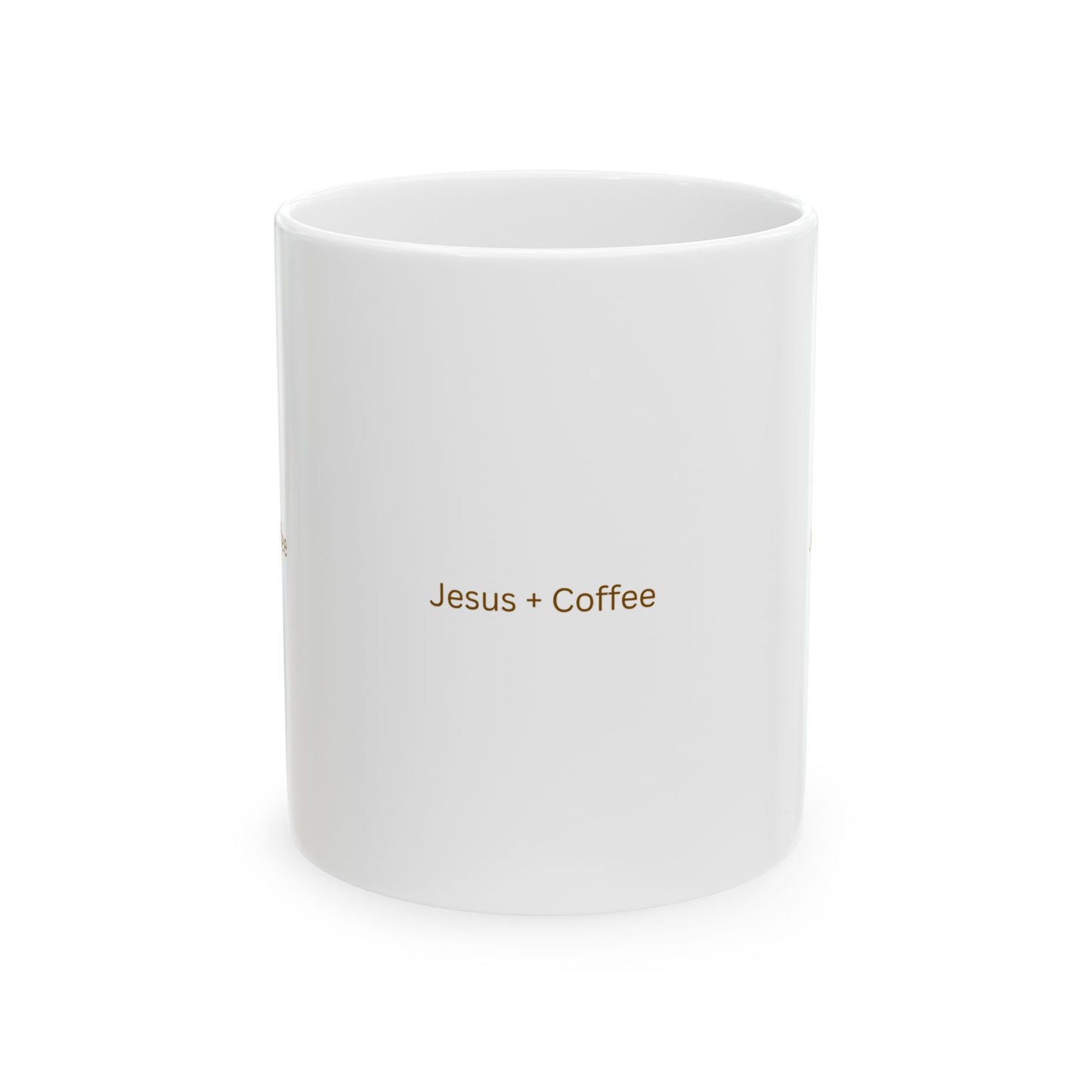 Christian Coffee Mug - 11oz & 15oz, Jesus + Coffee, Inspirational Drinkware, Gift for Believers, Perfect for Faith-Based Occasions