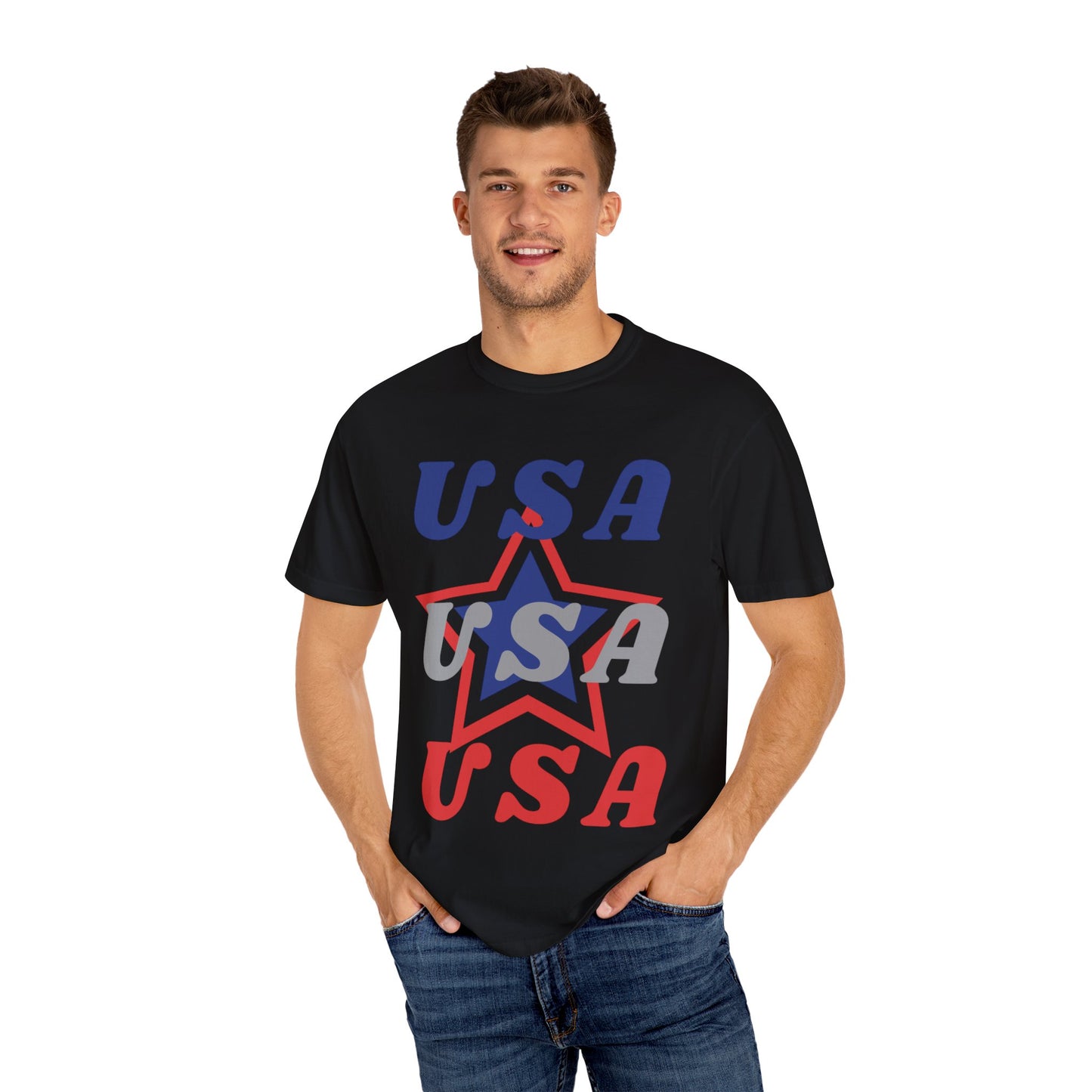 Patriotic USA Graphic T-Shirt