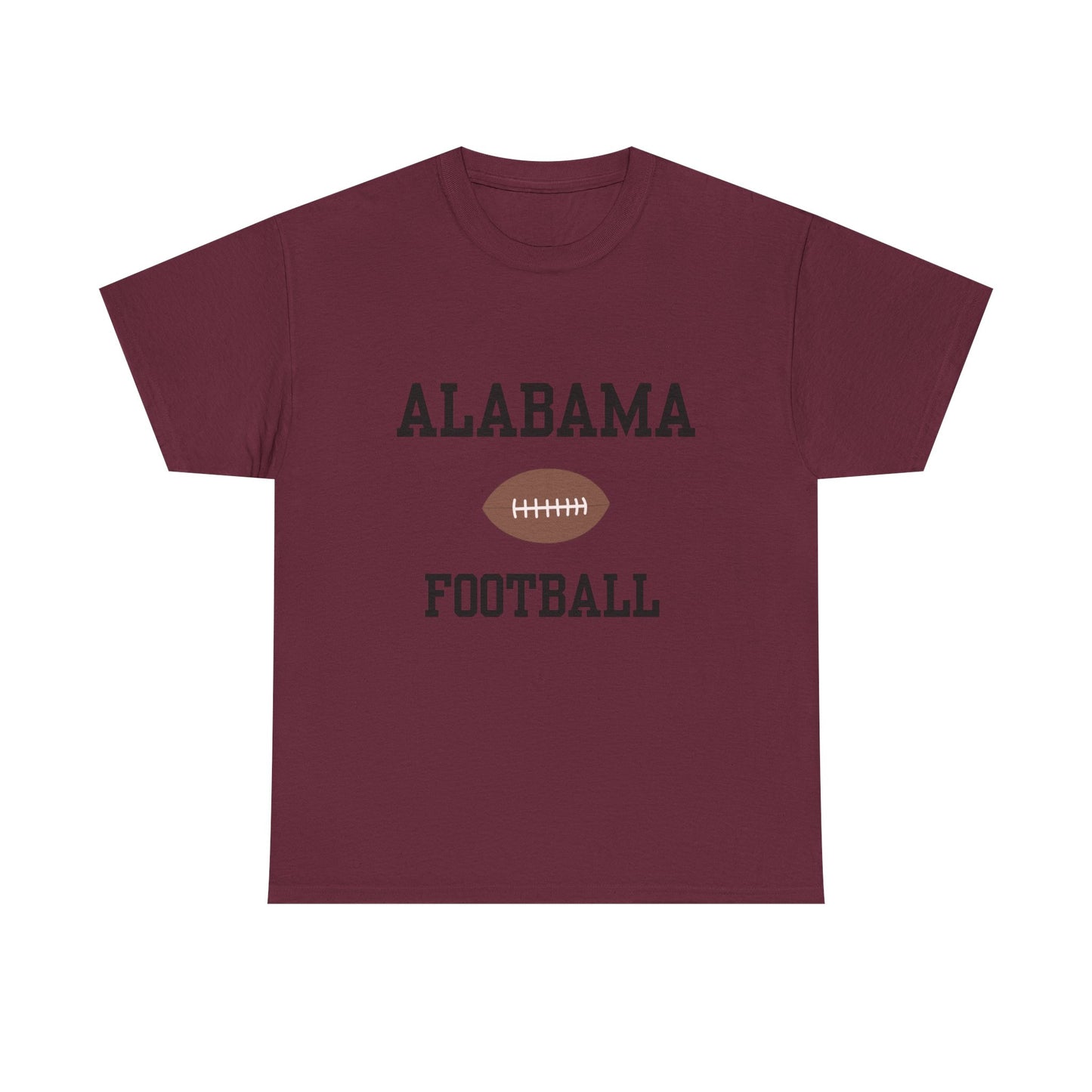 Alabama Football Unisex Heavy Cotton Tee | Casual Sportswear, Game Day, Tailgate Shirt, Gift for Fans, College Football Apparel