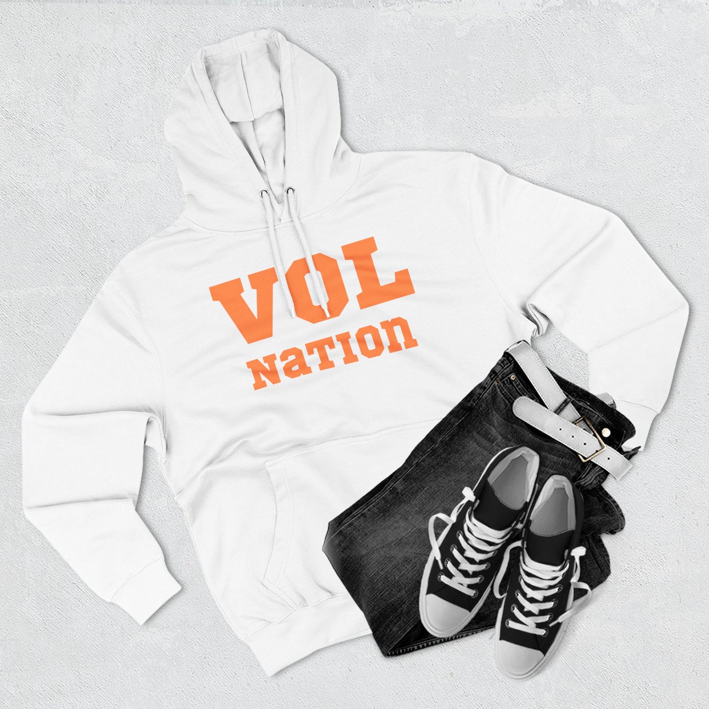 VOL Nation Hoodie, Cozy Fleece Sweatshirt, Sports Fan Apparel, College Team Gear, Gift for Game Day