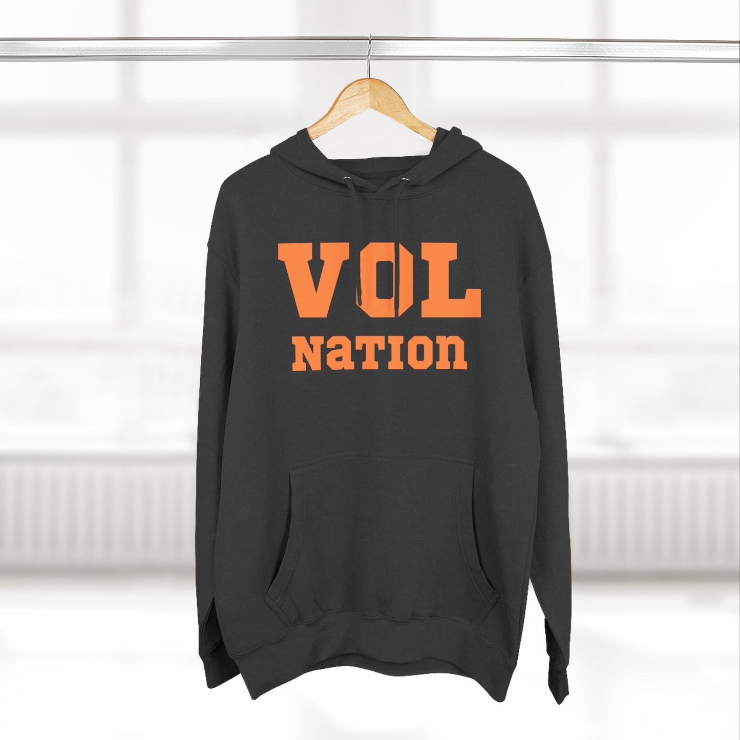 VOL Nation Hoodie, Cozy Fleece Sweatshirt, Sports Fan Apparel, College Team Gear, Gift for Game Day