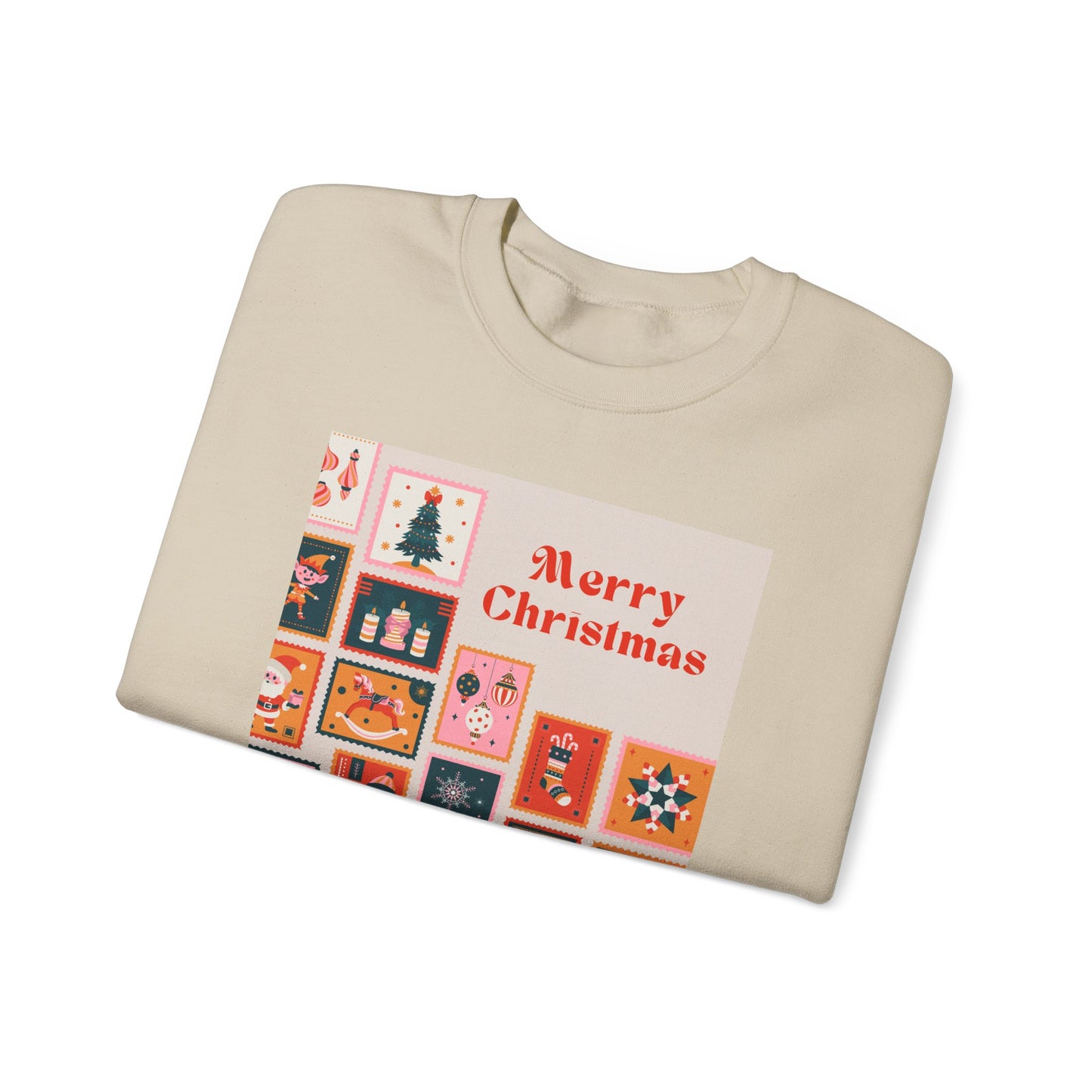 Merry Christmas Crewneck Sweatshirt, Festive Sweatshirt, Holiday Gift, Unisex Christmas Apparel, Cozy Winter Wear, Seasonal Fashion