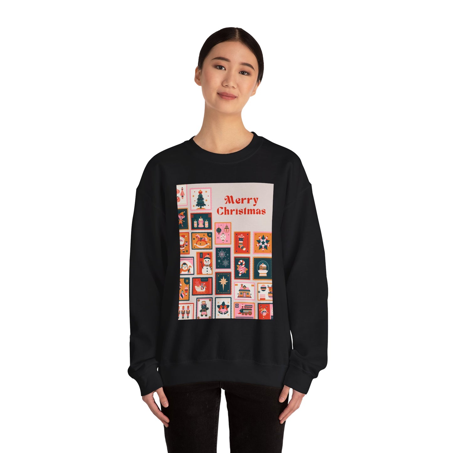 Merry Christmas Crewneck Sweatshirt, Festive Sweatshirt, Holiday Gift, Unisex Christmas Apparel, Cozy Winter Wear, Seasonal Fashion