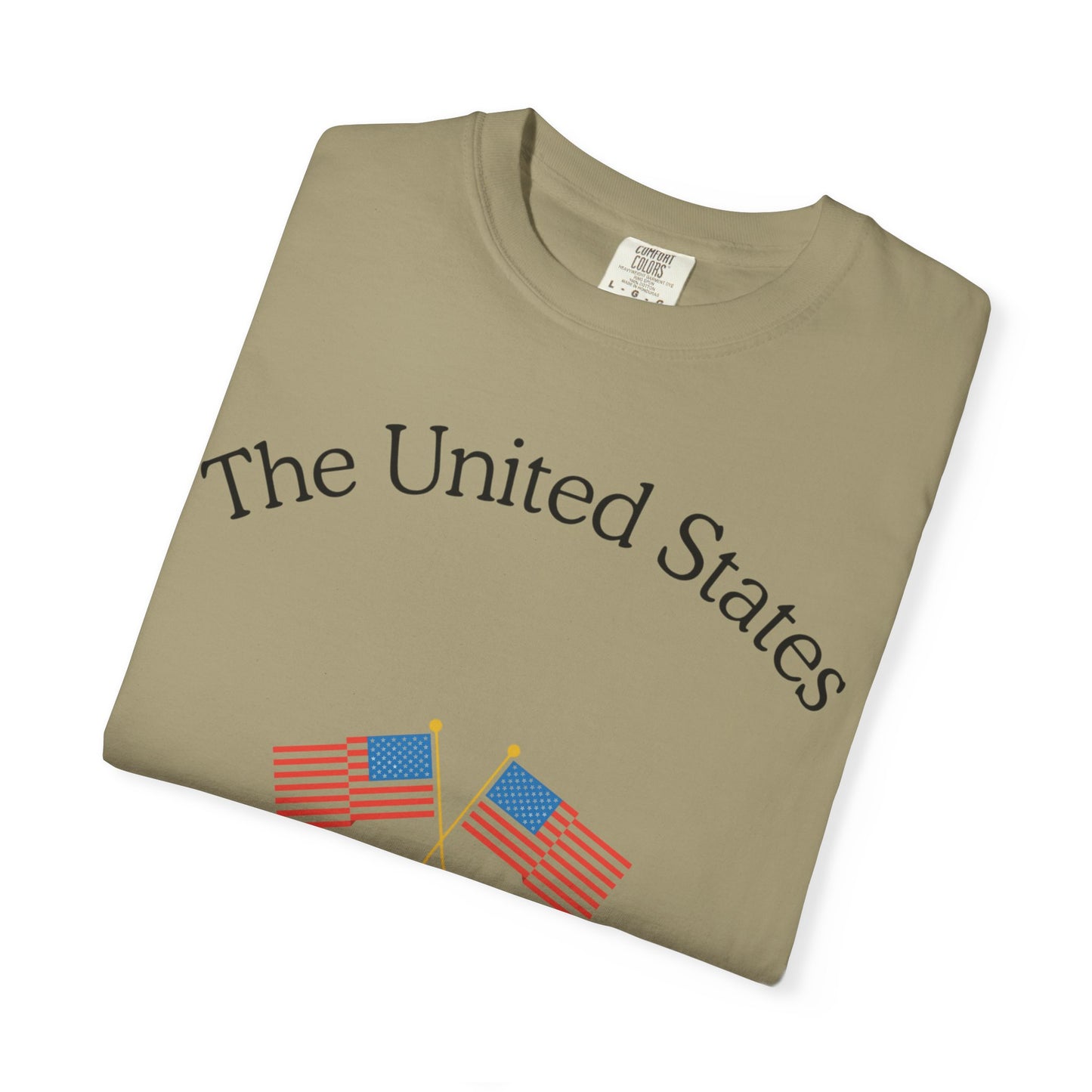 Patriotic Graphic Tee: The United States of America