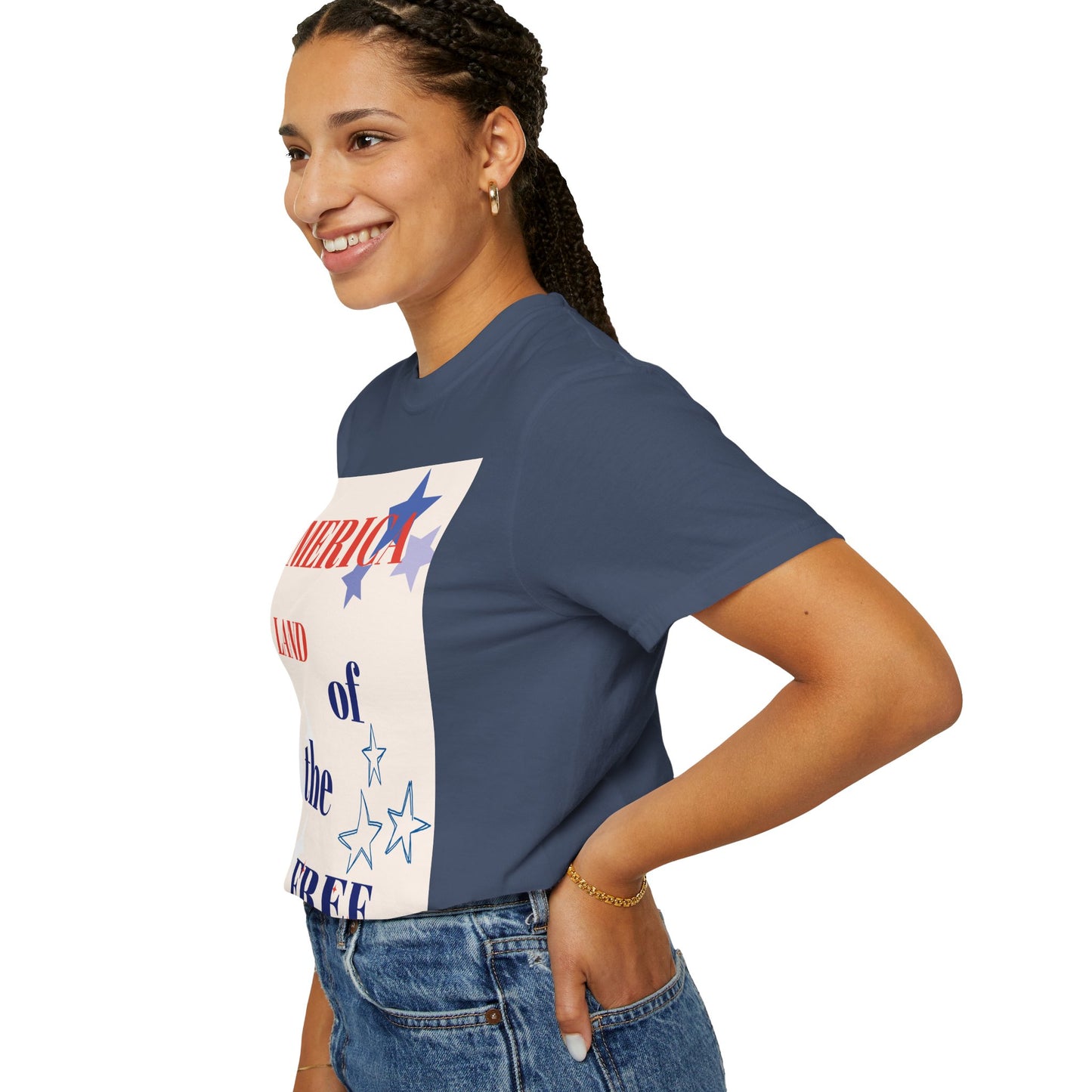 Patriotic Unisex T-Shirt - "America Land of the Free"