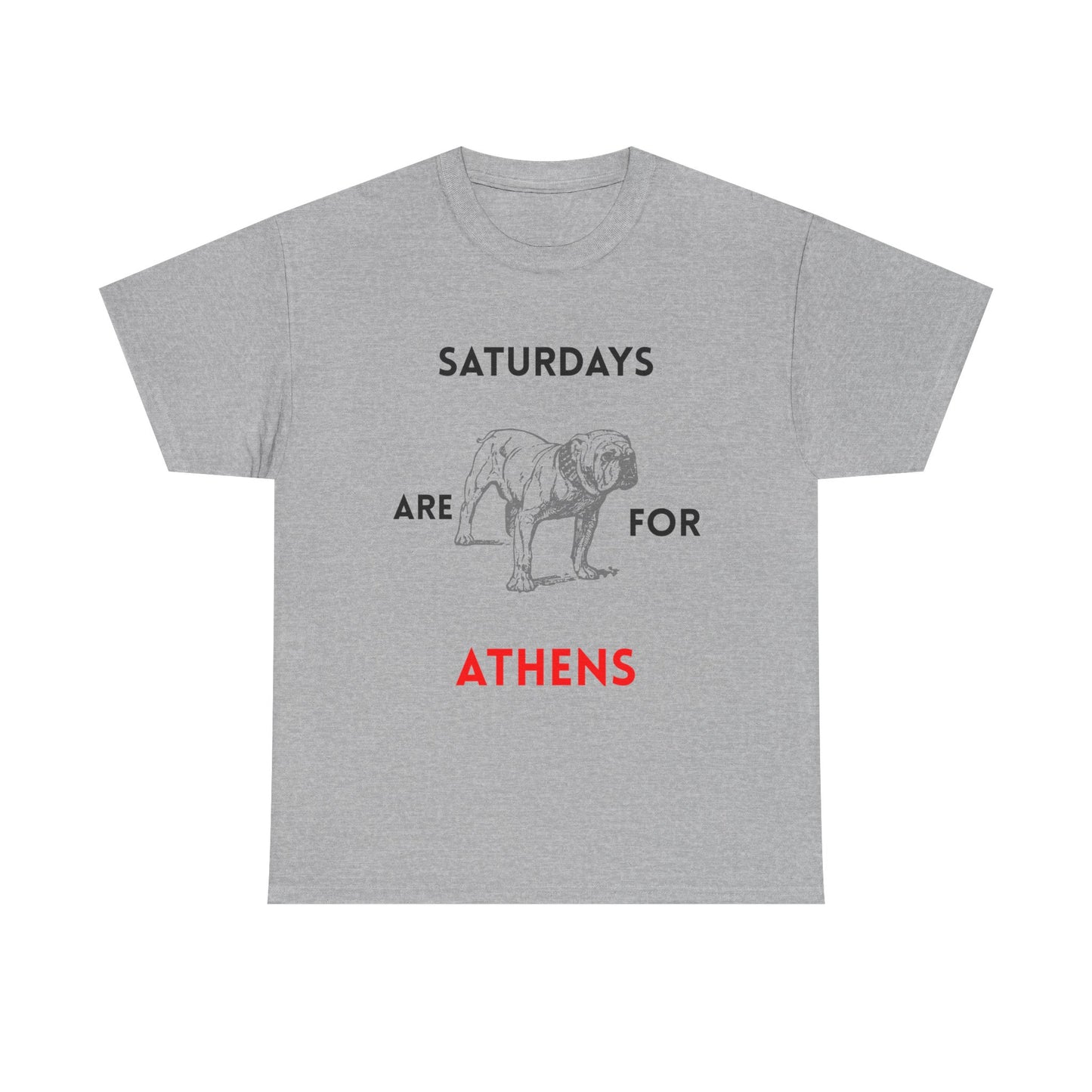 Saturdays Are for Athens Unisex Tee, Casual Cotton Shirt, Dog Lover Gift, Weekend Vibes T-Shirt, Summer Wardrobe Essential