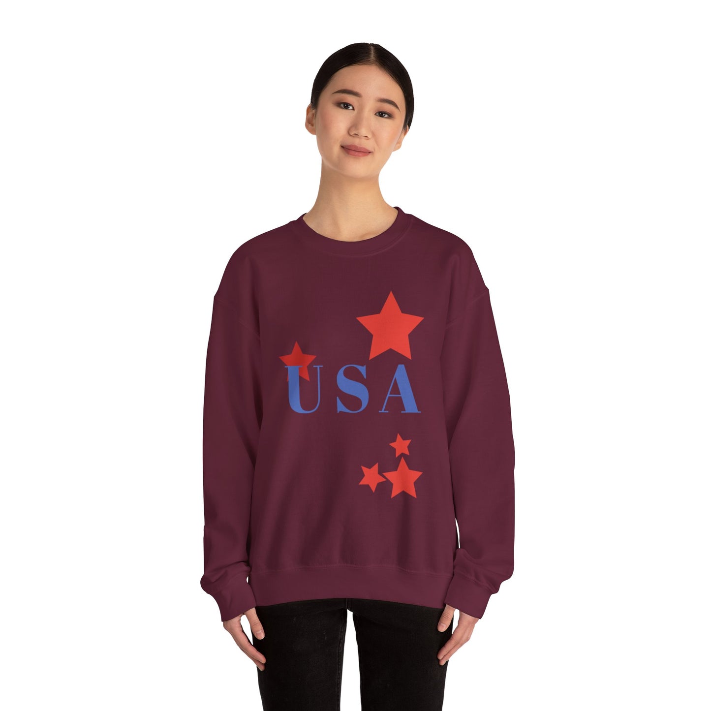 USA Stars Unisex Sweatshirt for Patriotic Celebrations