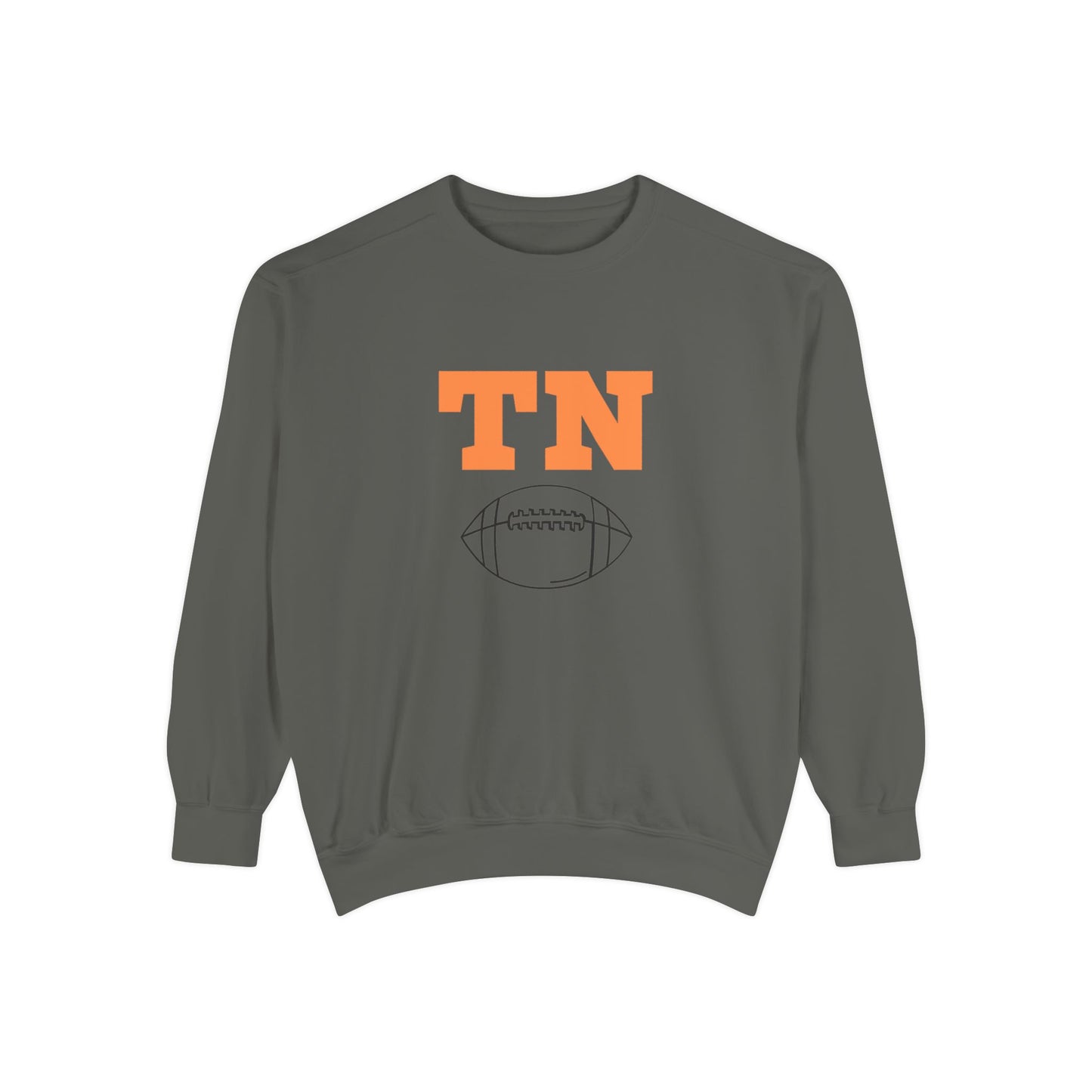 Tennessee Football Sweatshirt, Unisex Crewneck, Garment-Dyed Pullover, Game Day Apparel, Fall Fashion, Casual Wear, Sports Gift