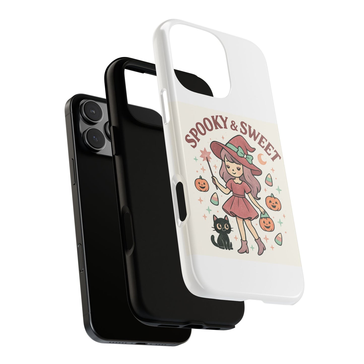Cute Halloween Phone Case - Spooky & Sweet Design, Fall Accessories, Witchy Decor, Gifts for Her, Cute Phone Cover