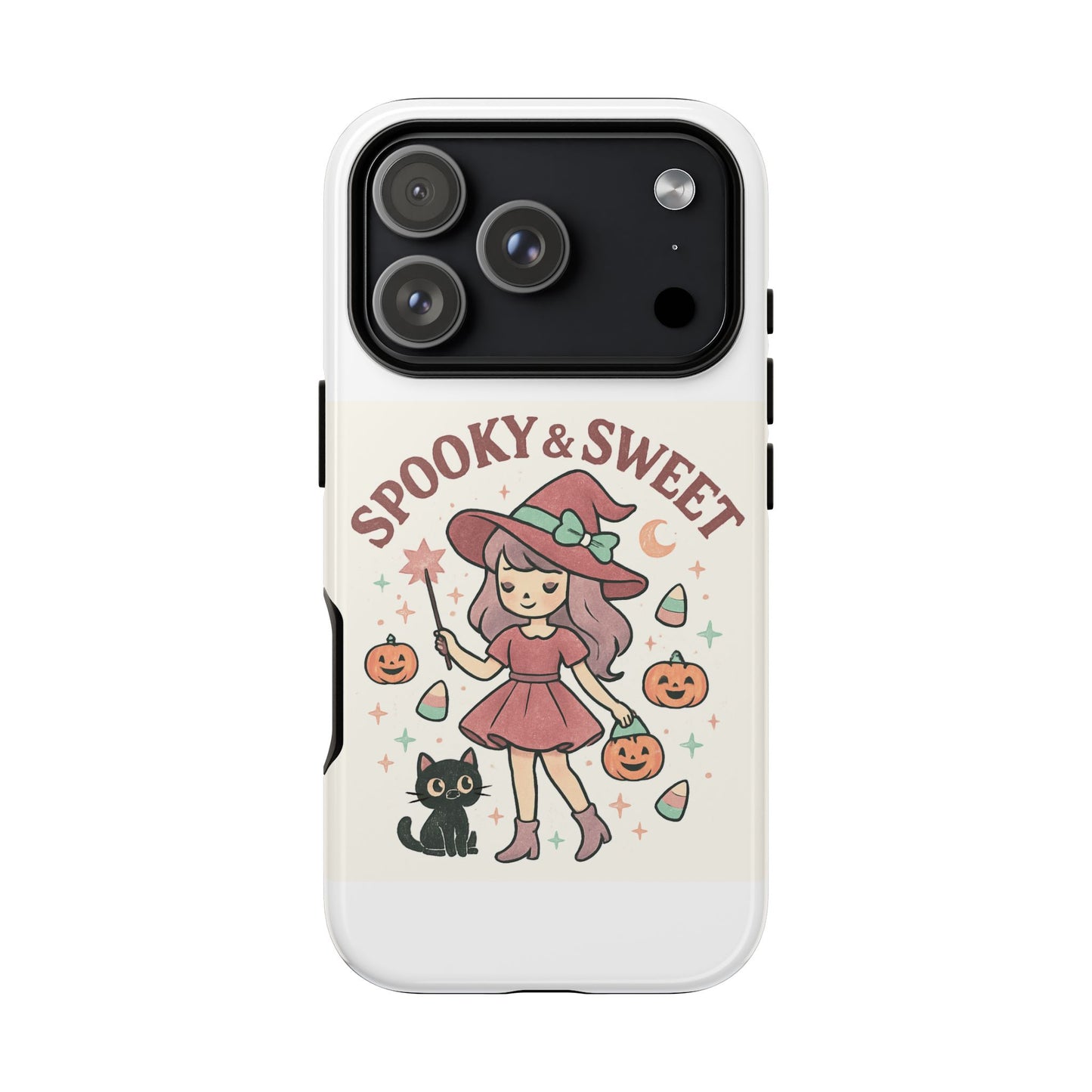 Cute Halloween Phone Case - Spooky & Sweet Design, Fall Accessories, Witchy Decor, Gifts for Her, Cute Phone Cover