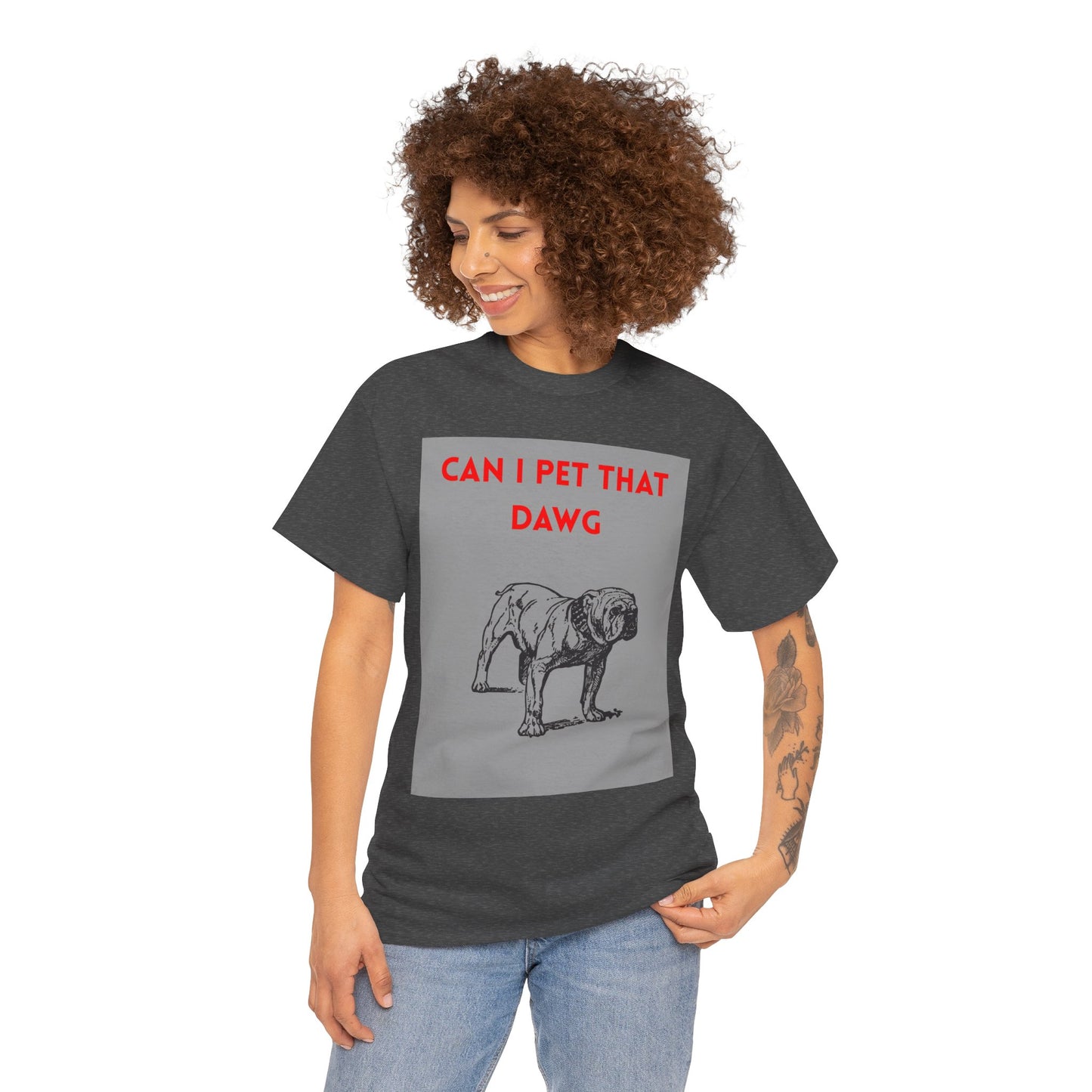 Funny Dog Lover Tee Shirt, Pet Owner Gift, Can I Pet That Dawg Shirt, Casual Wear for Dog Lovers, Gift for Dog Day