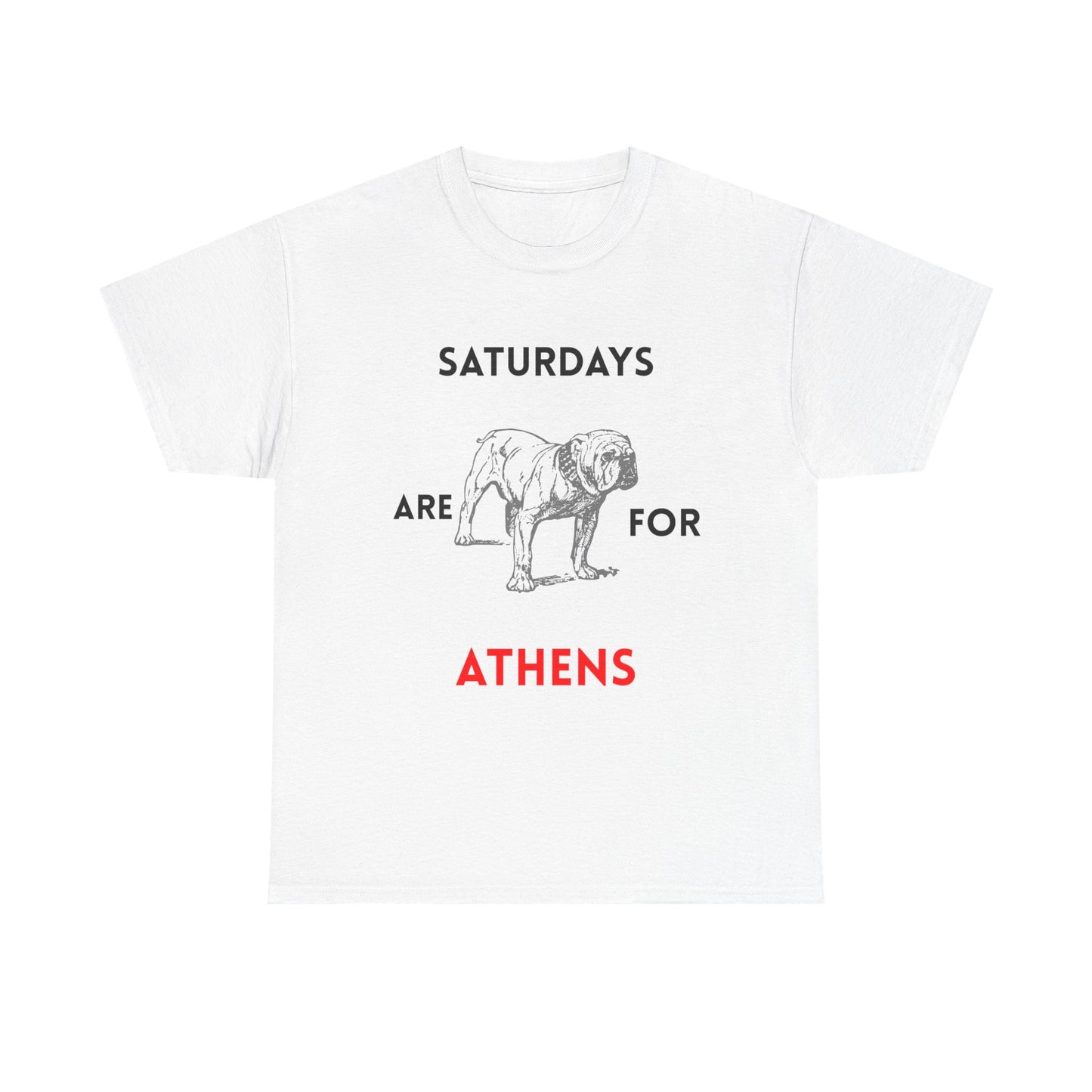 Saturdays Are for Athens Unisex Tee, Casual Cotton Shirt, Dog Lover Gift, Weekend Vibes T-Shirt, Summer Wardrobe Essential
