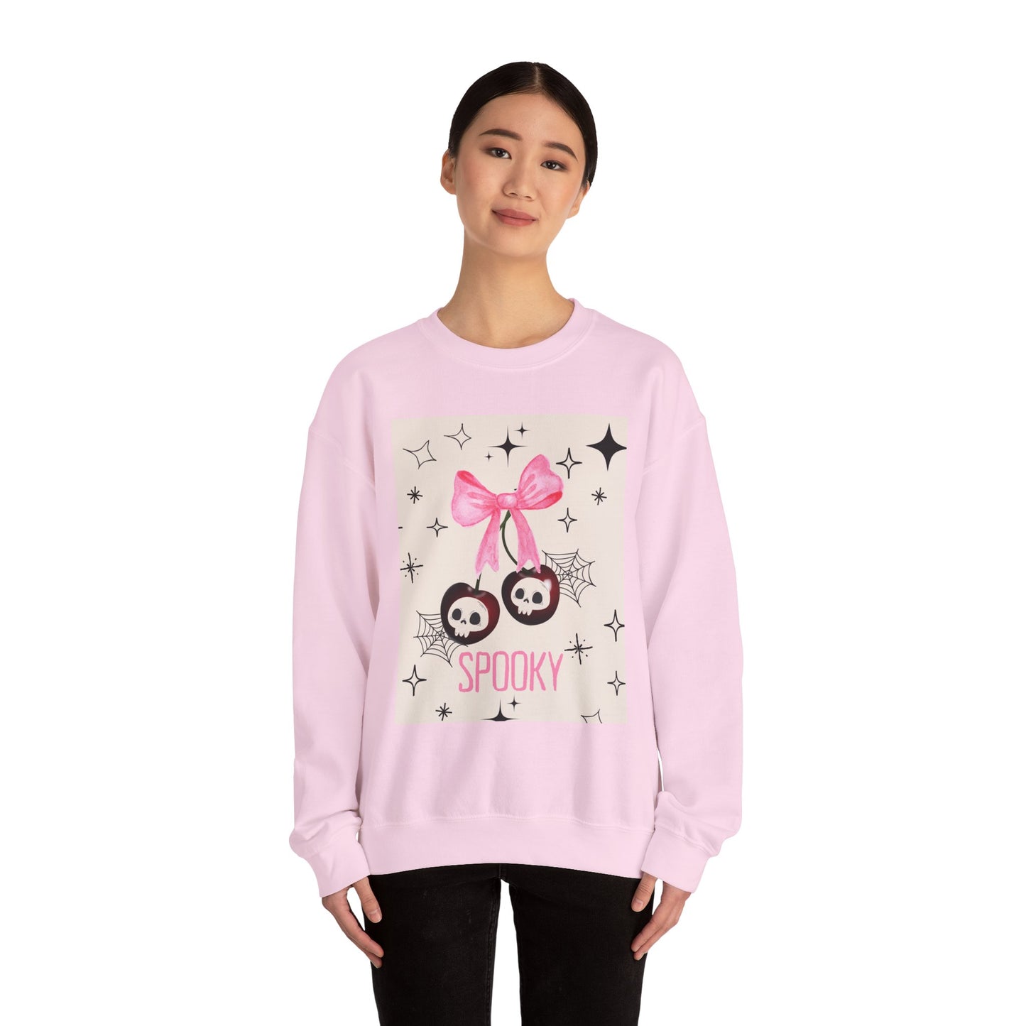 Spooky Skull Crewneck Sweatshirt, Halloween Apparel, Unisex Sweatshirt, Cozy Graphic Top, Autumn Fashion