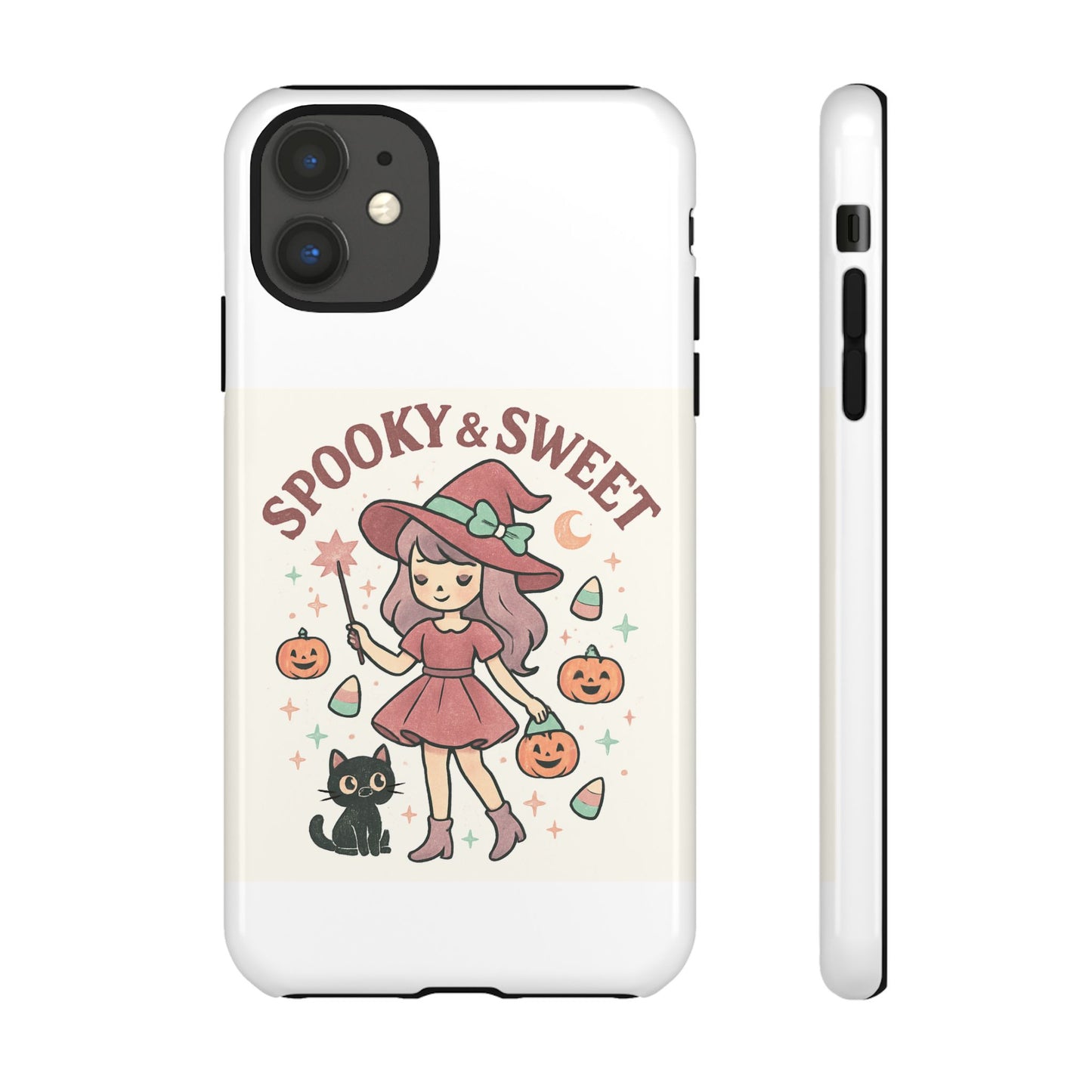 Cute Halloween Phone Case - Spooky & Sweet Design, Fall Accessories, Witchy Decor, Gifts for Her, Cute Phone Cover