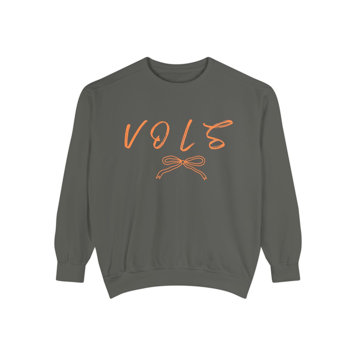 Vols Garment-Dyed Sweatshirt, Cozy Sweatshirt for College Students, Casual Gift for Volunteers, Trendy Everyday Wear, Fall Fashion
