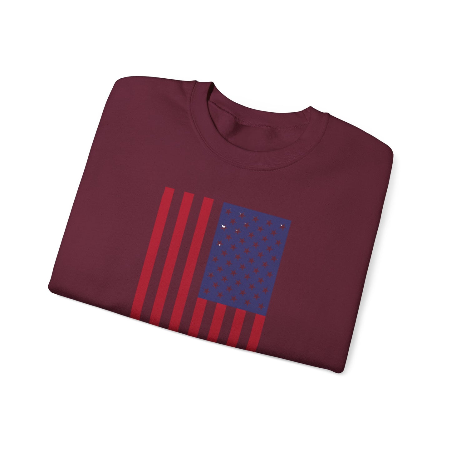 Patriotic USA Flag Crewneck Sweatshirt