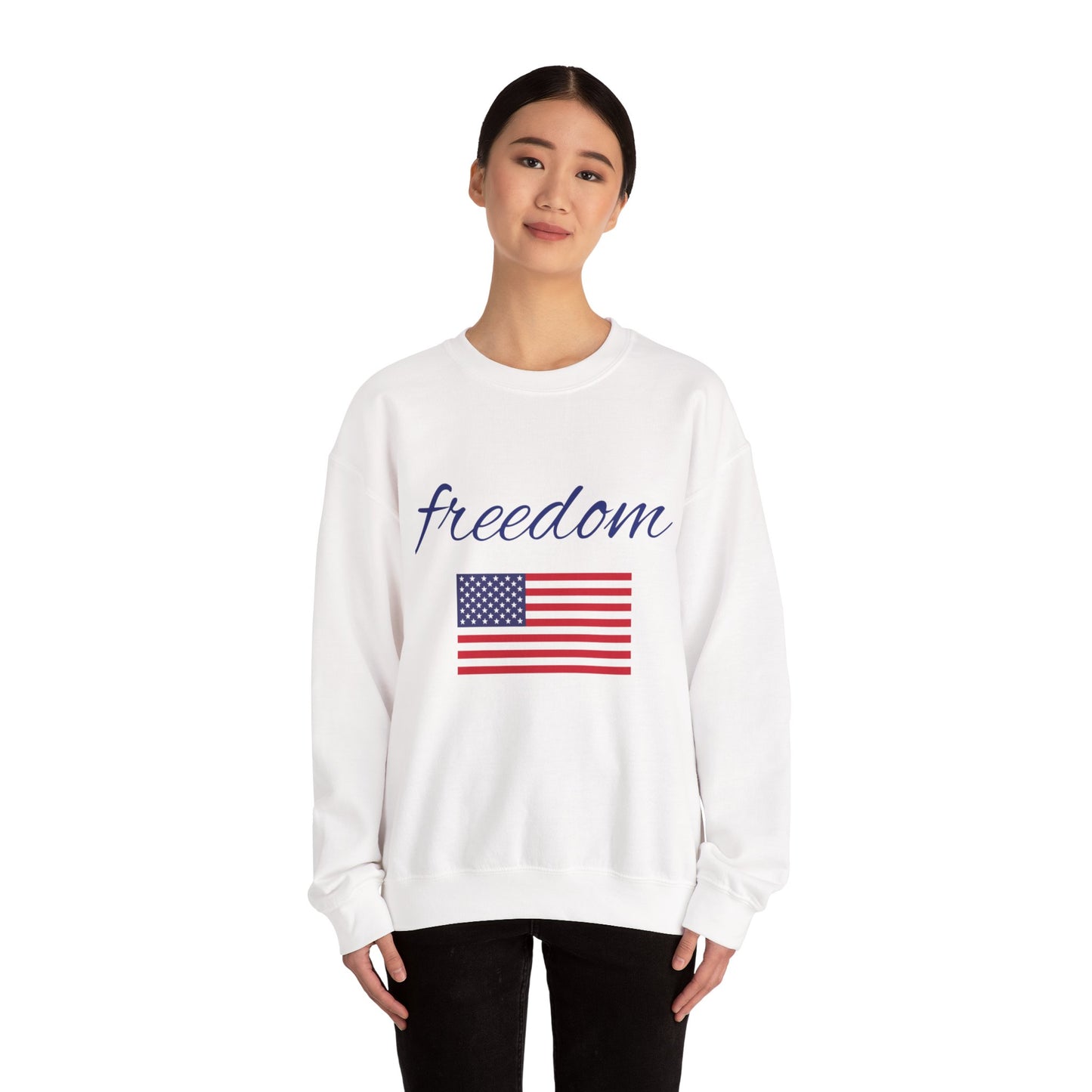 Freedom USA Flag Crewneck Sweatshirt