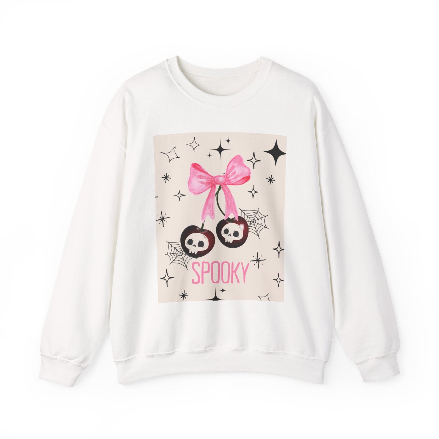 Spooky Skull Crewneck Sweatshirt, Halloween Apparel, Unisex Sweatshirt, Cozy Graphic Top, Autumn Fashion