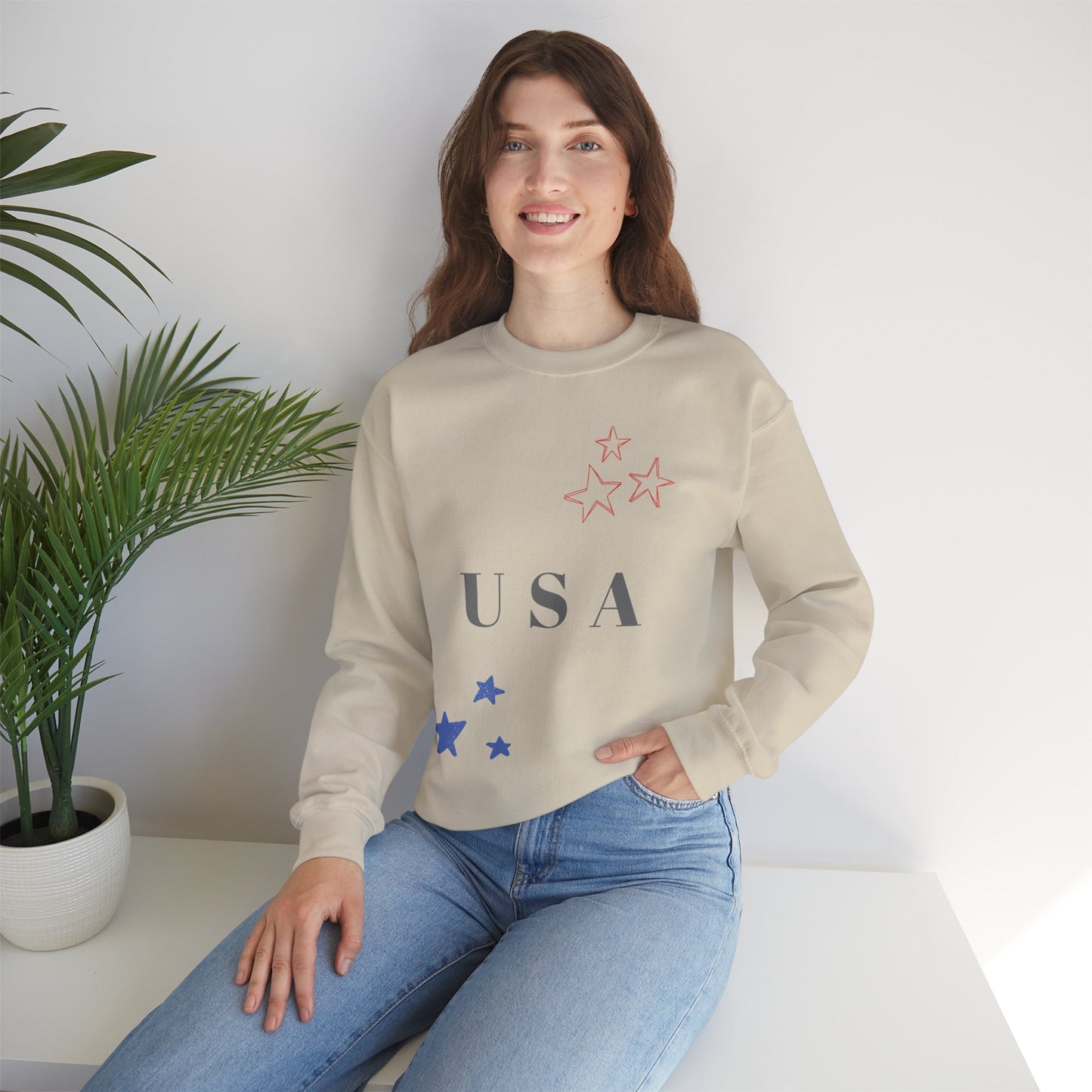 USA Stars Unisex Crewneck Sweatshirt