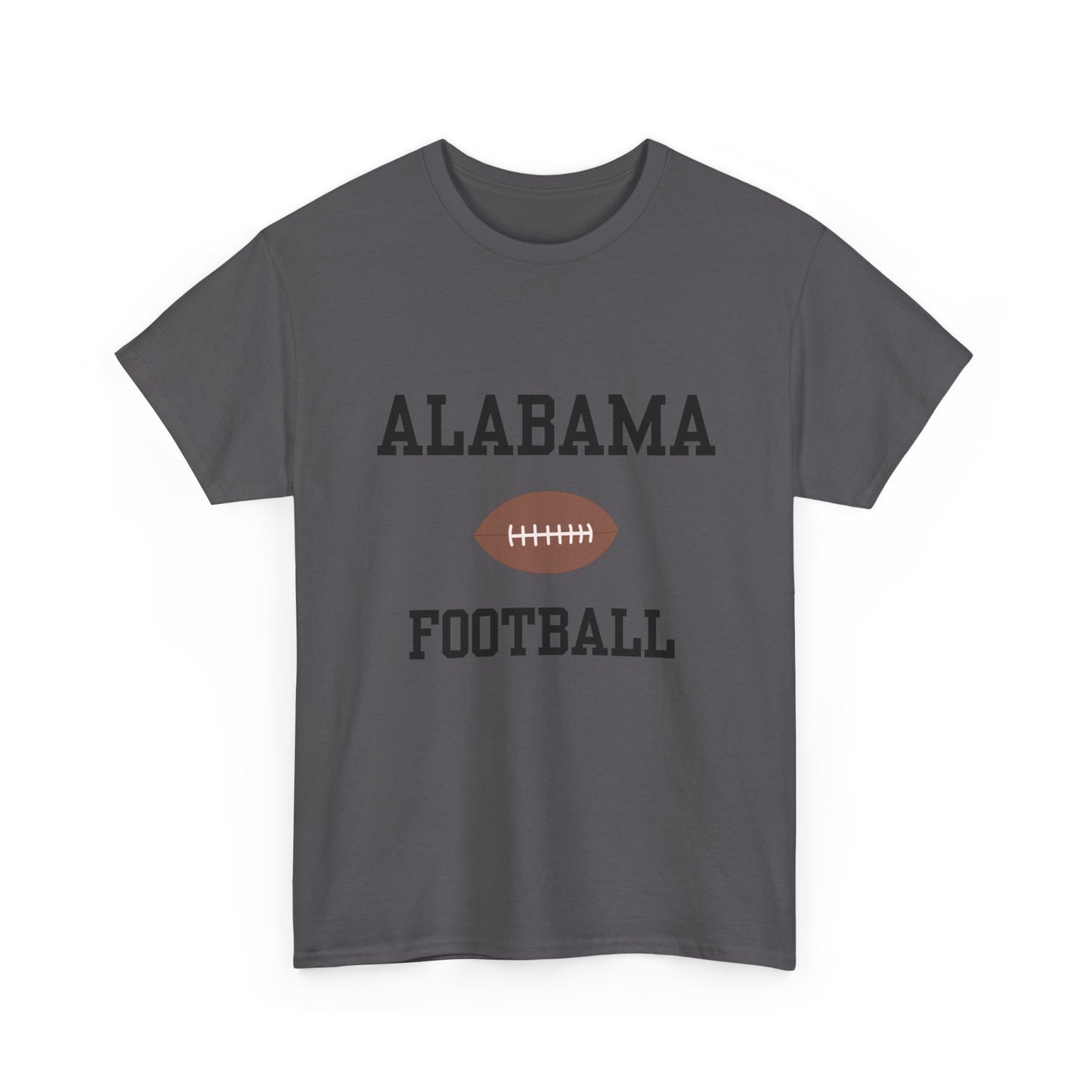 Alabama Football Unisex Heavy Cotton Tee | Casual Sportswear, Game Day, Tailgate Shirt, Gift for Fans, College Football Apparel