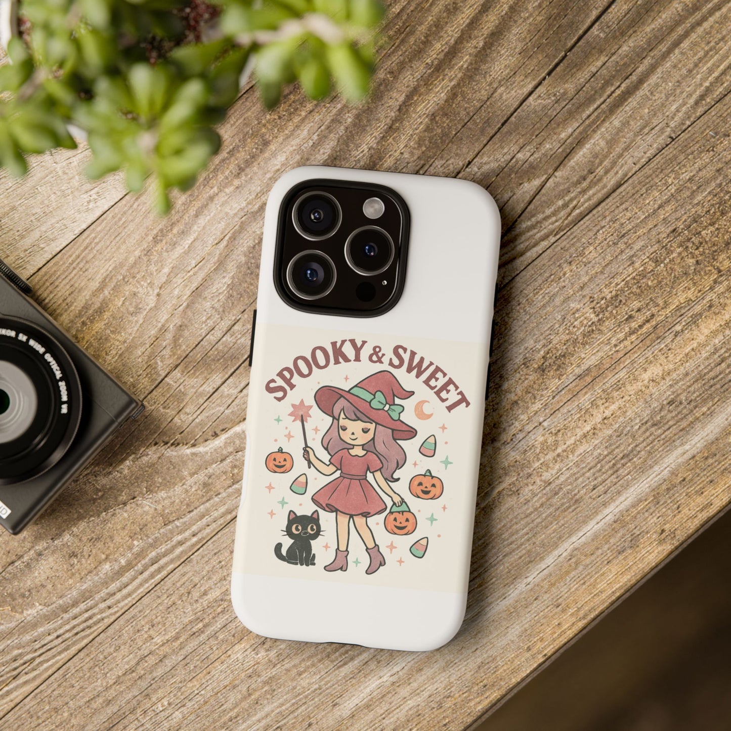 Cute Halloween Phone Case - Spooky & Sweet Design, Fall Accessories, Witchy Decor, Gifts for Her, Cute Phone Cover